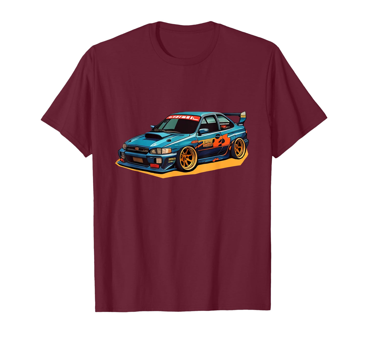 Sports Car Drift 90s Retro Cartoon Japanese T-Shirt