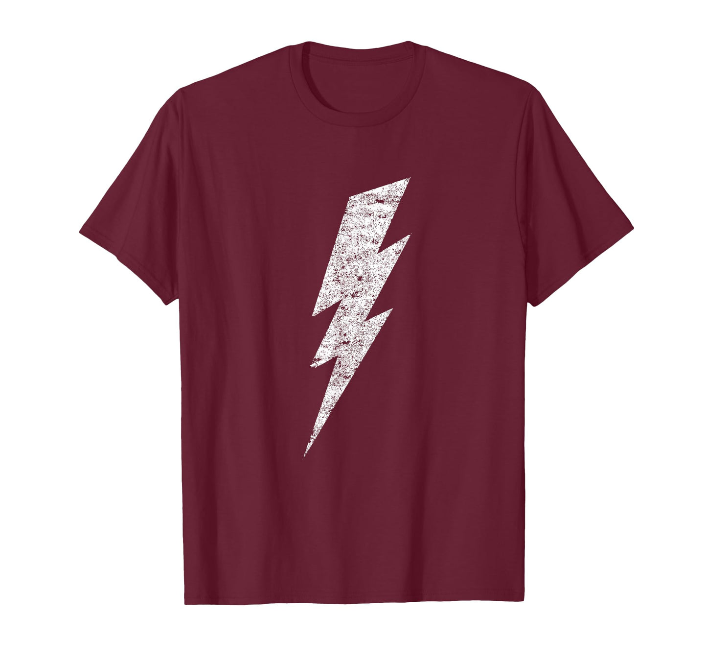 Bold Lightning Bolt - Distressed Minimalist Graphic Art T-Shirt