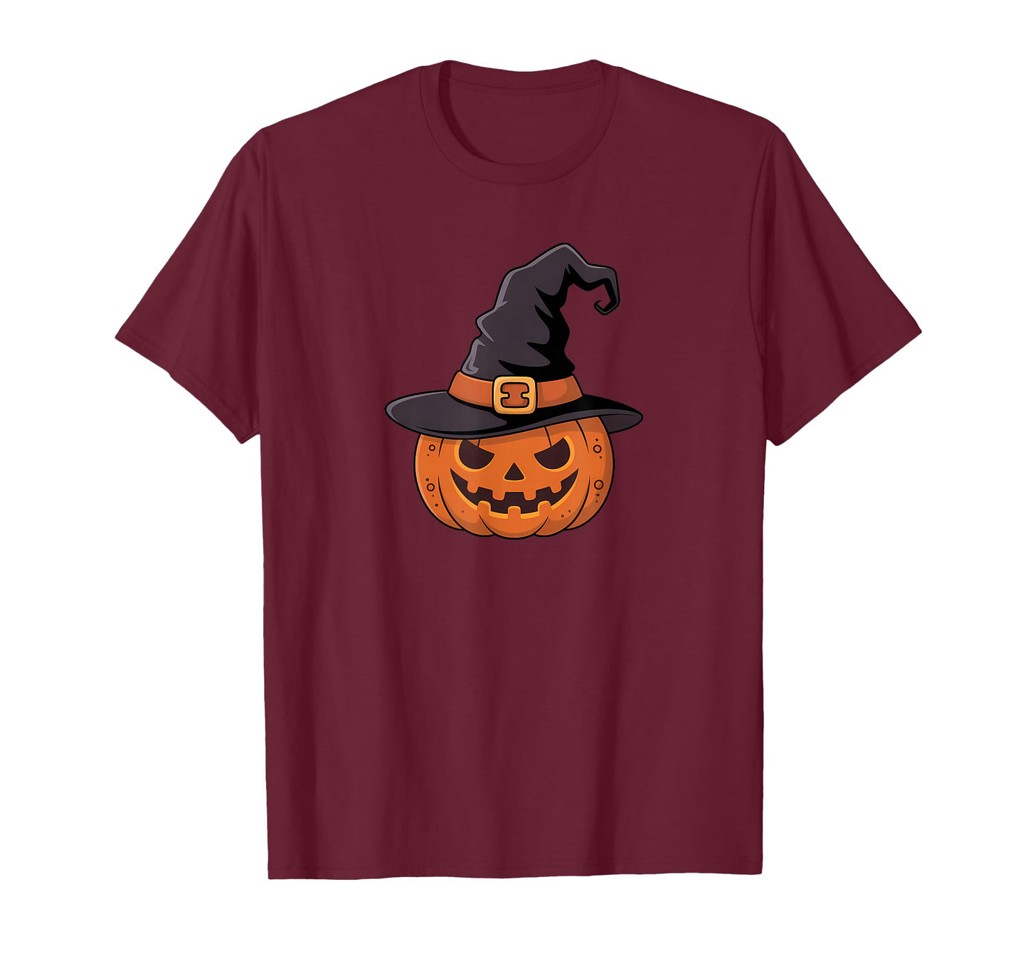 Spooky Halloween Pumpkin Witch Hat T-Shirt