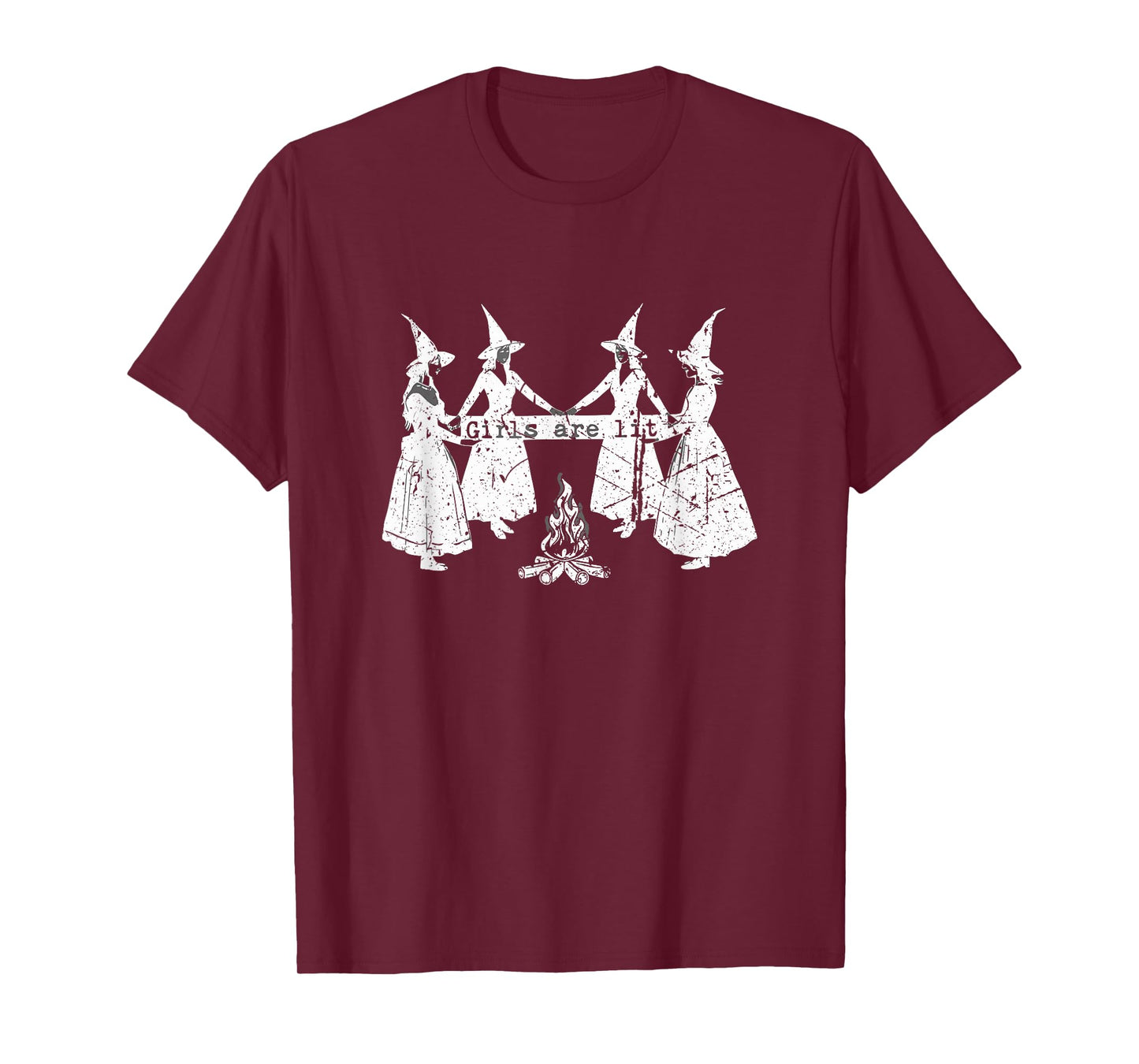 Womens Girls are Lit Witches Halloween T-Shirt