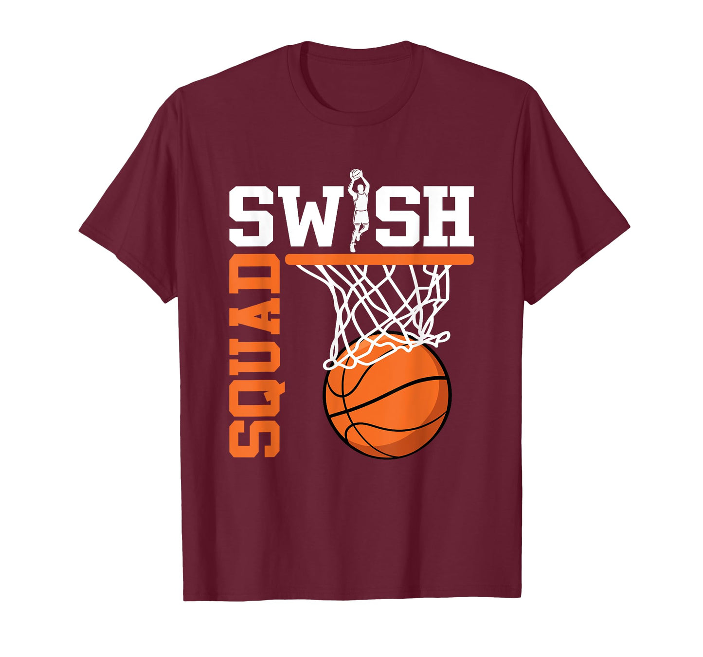 Swish Squad Girl Basketball Player T-Shirt