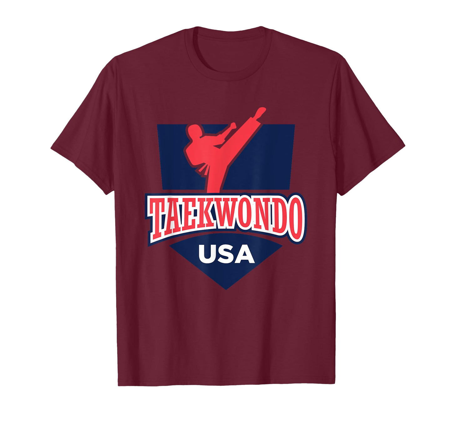 Taekwondo USA Support the Team Shirt USA Flag Fighting Women Kids Men T-Shirt