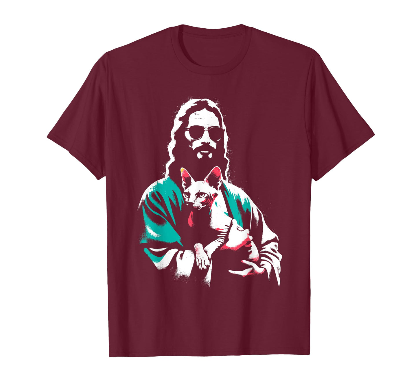 Jesus Sphynx Cat - Funny Christian Religious Sphynx Lover T-Shirt for Men Women Kids