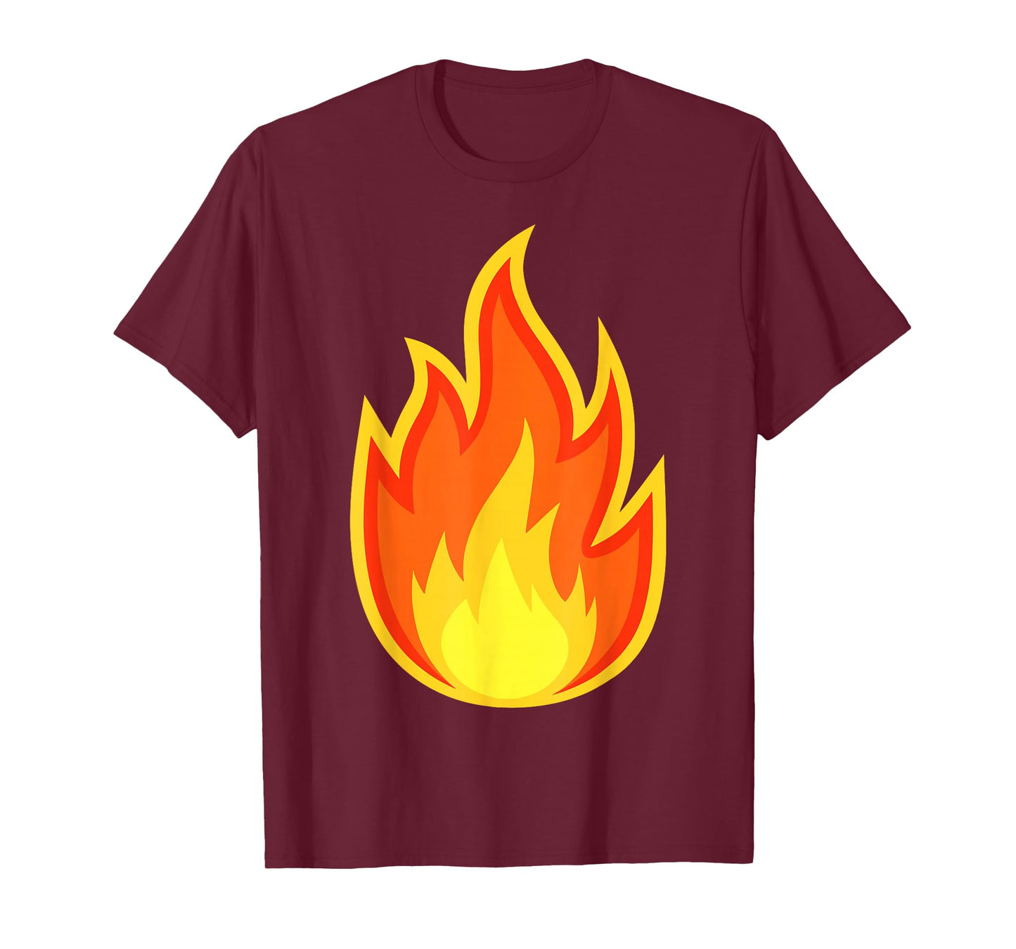 Fire Flame Shirt Adult Kids Men Women Fire Flame Costume T-Shirt