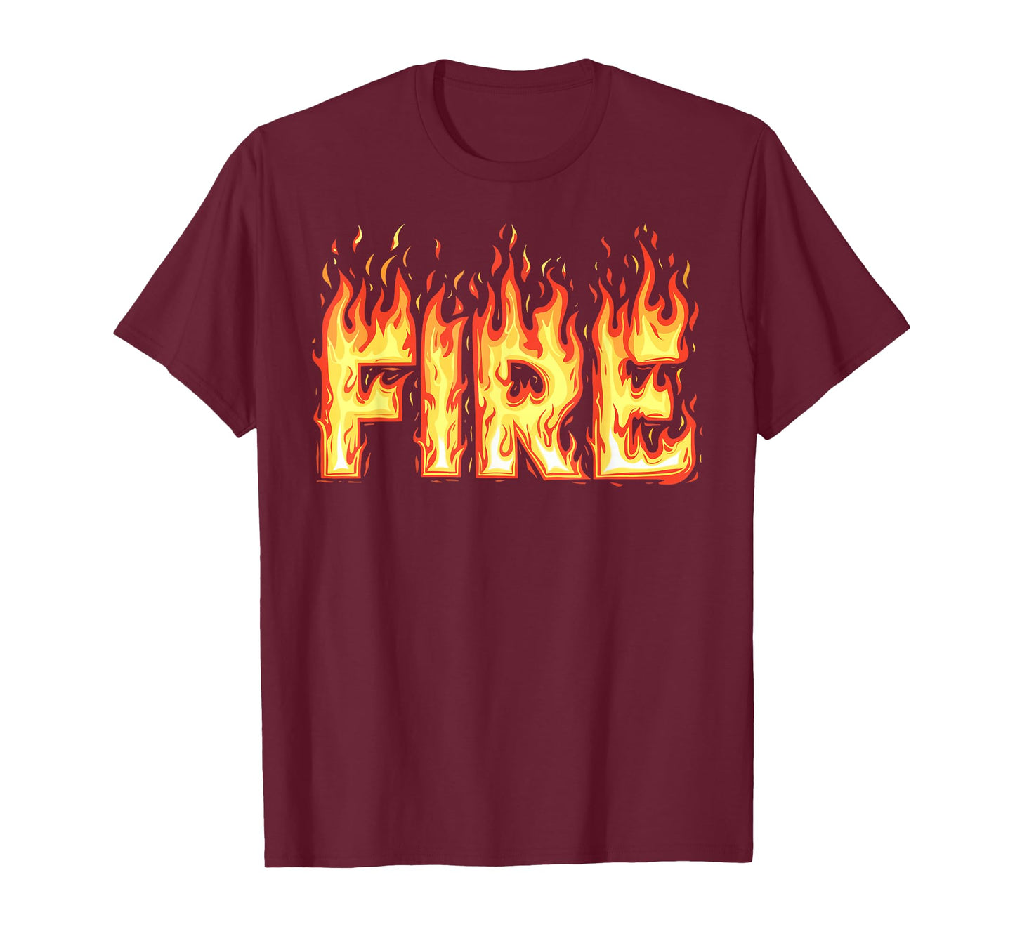 Fire Flame Shirt Adult Kids Men Women Fire And Ice Costume T-Shirt