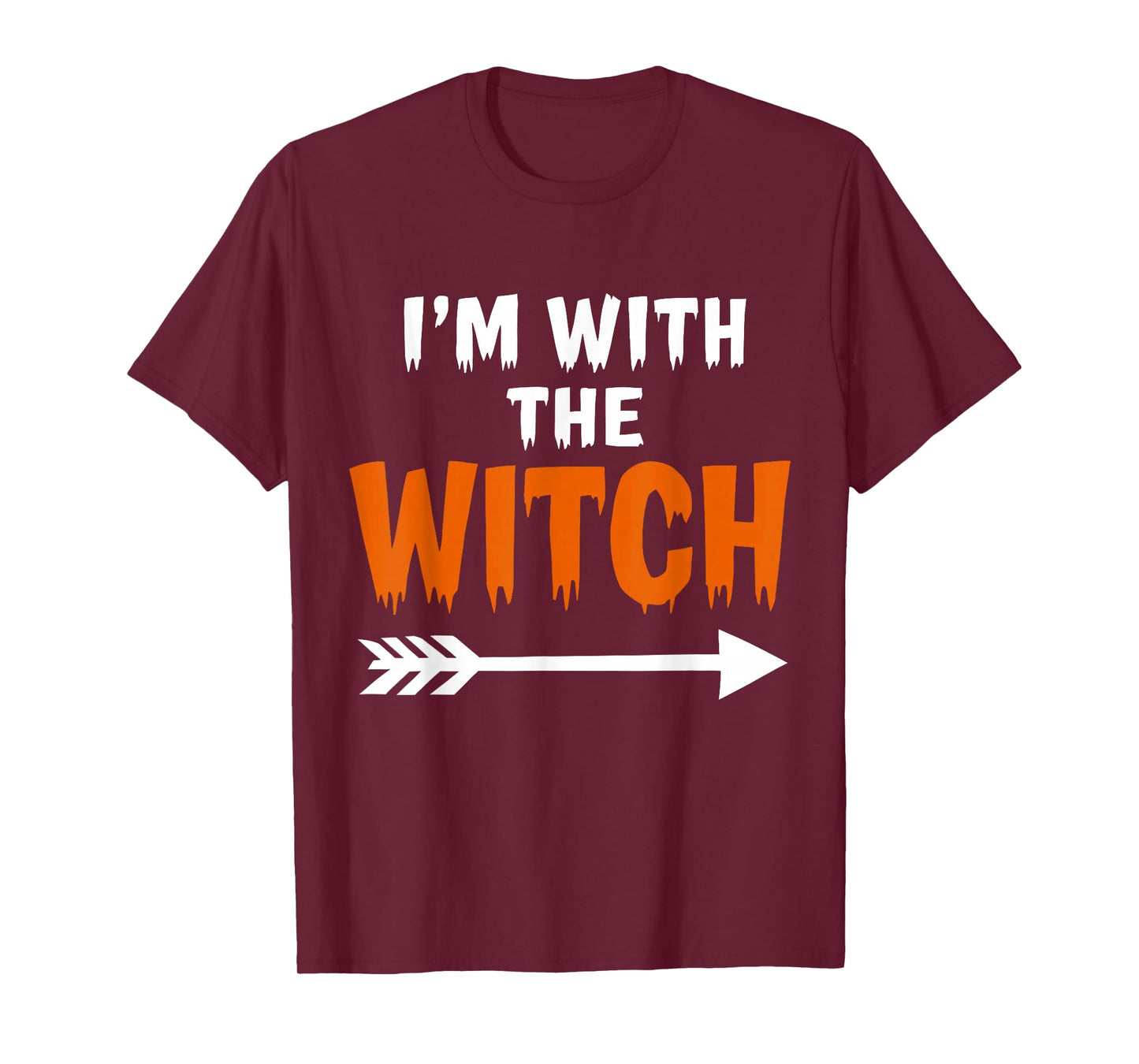 I'm with The Witch Spooky Season Halloween Couples Matching T-Shirt