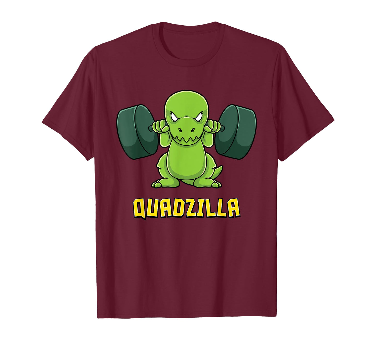 Muscle Dinosaur Gym Workout Quadzilla Quad Leg T-Shirt