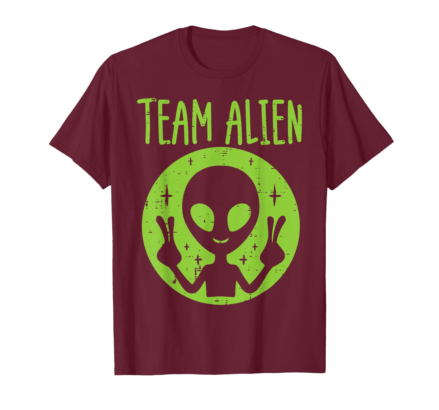Team Alien Peace Funny Ufo Space Women Kid Youth Toddler Men T-Shirt