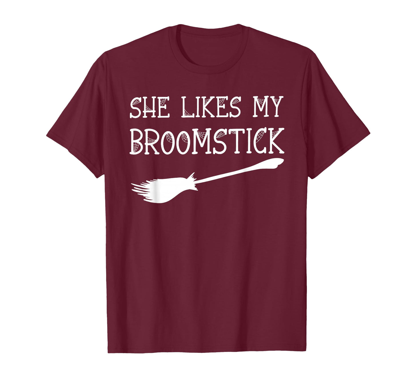I Love Her Pumpkins I Love His Broomstick Halloween Couples T-Shirt