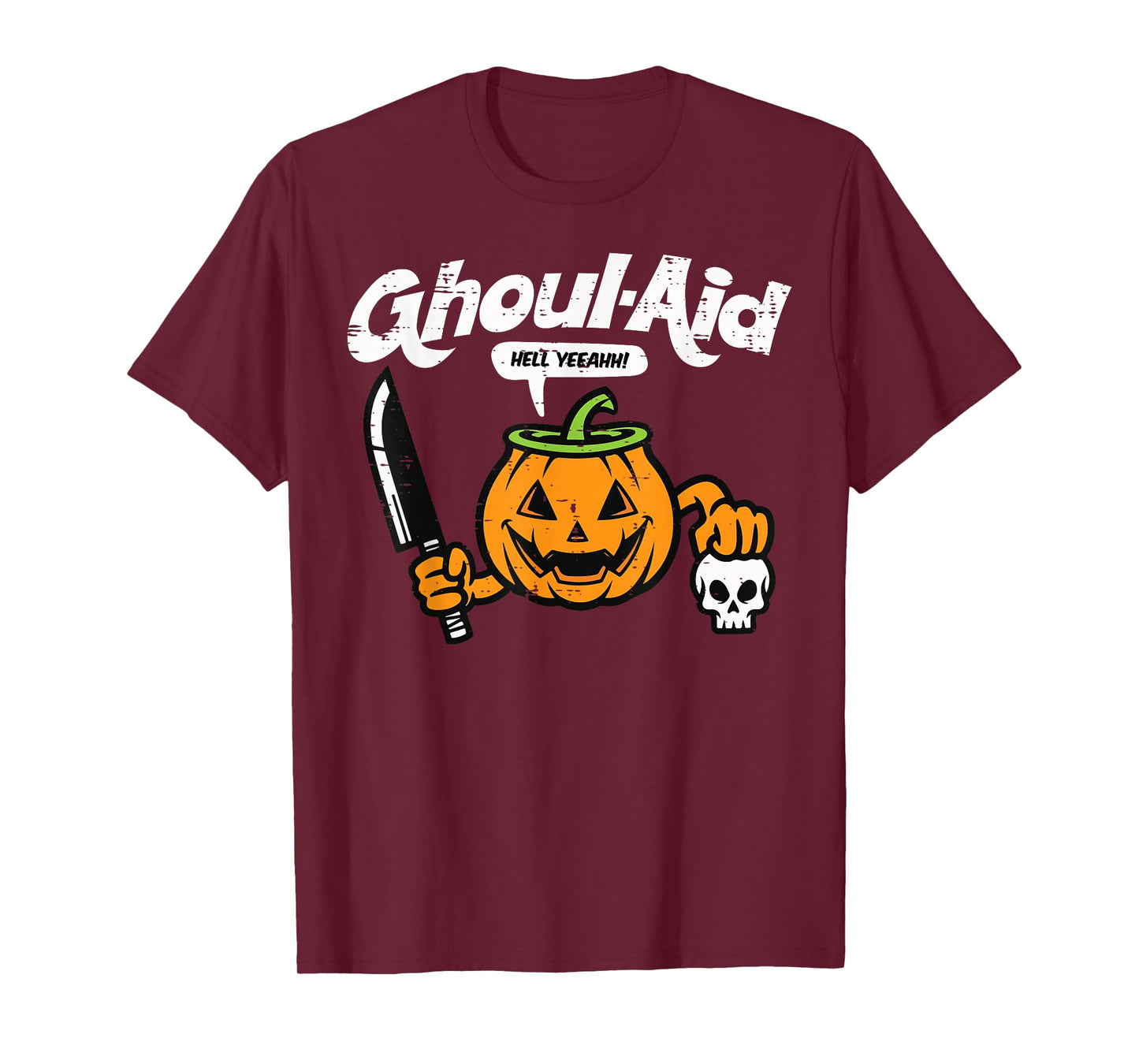 Halloween Pumpkin Ghoul Aid Funny Costume Men Women Kids T-Shirt