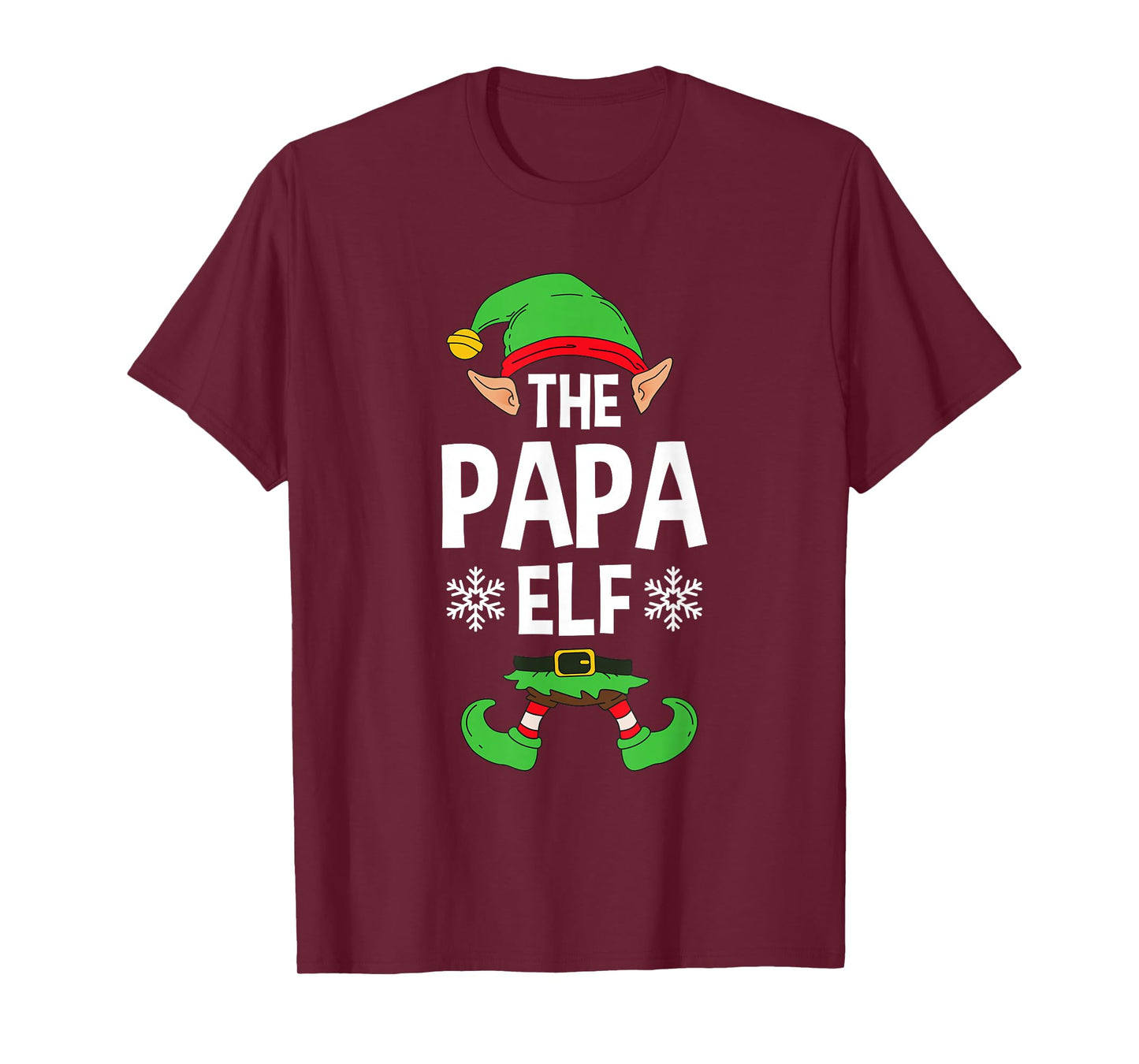 The Papa Elf Party Family Group Matching Dad X-Mas Father T-Shirt