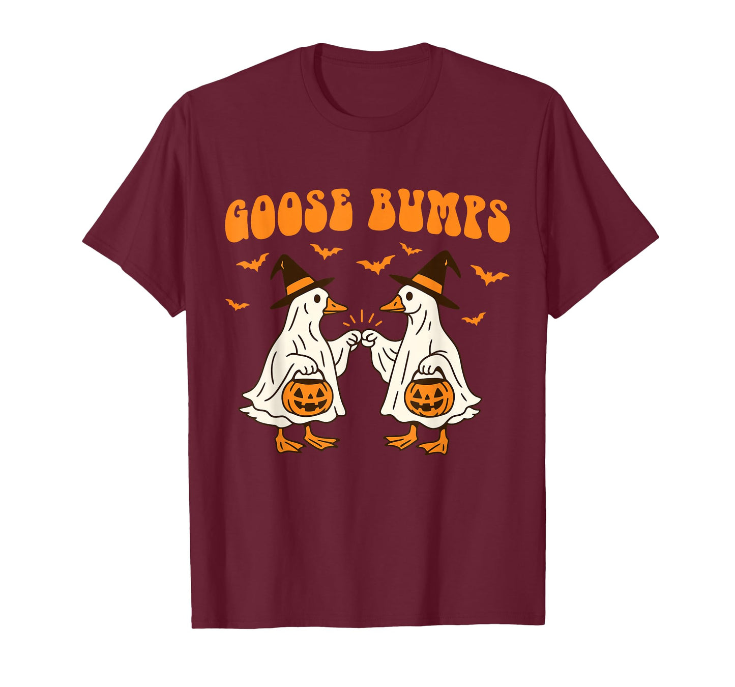 Goose Bumps Funny Halloween Ghost Witch Costume T-Shirt