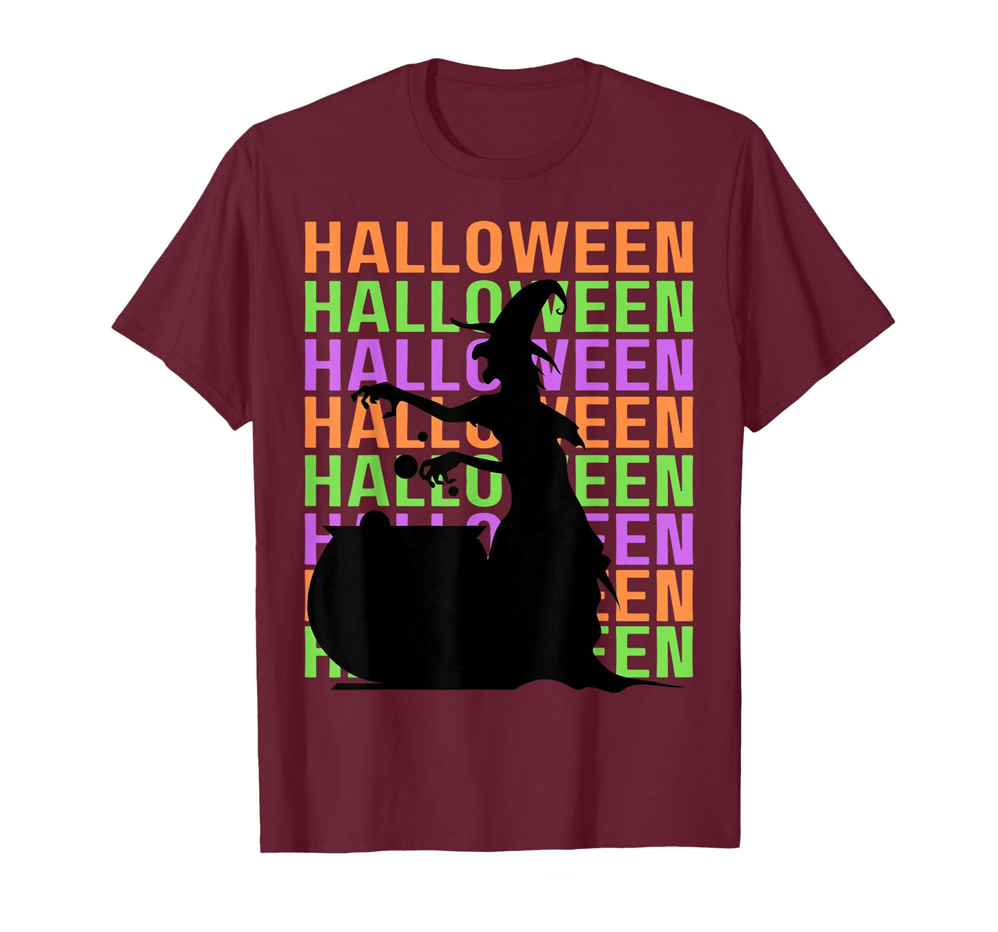 Funny Black Witch Halloween Costume Men Women Kid Girl Boy T-Shirt