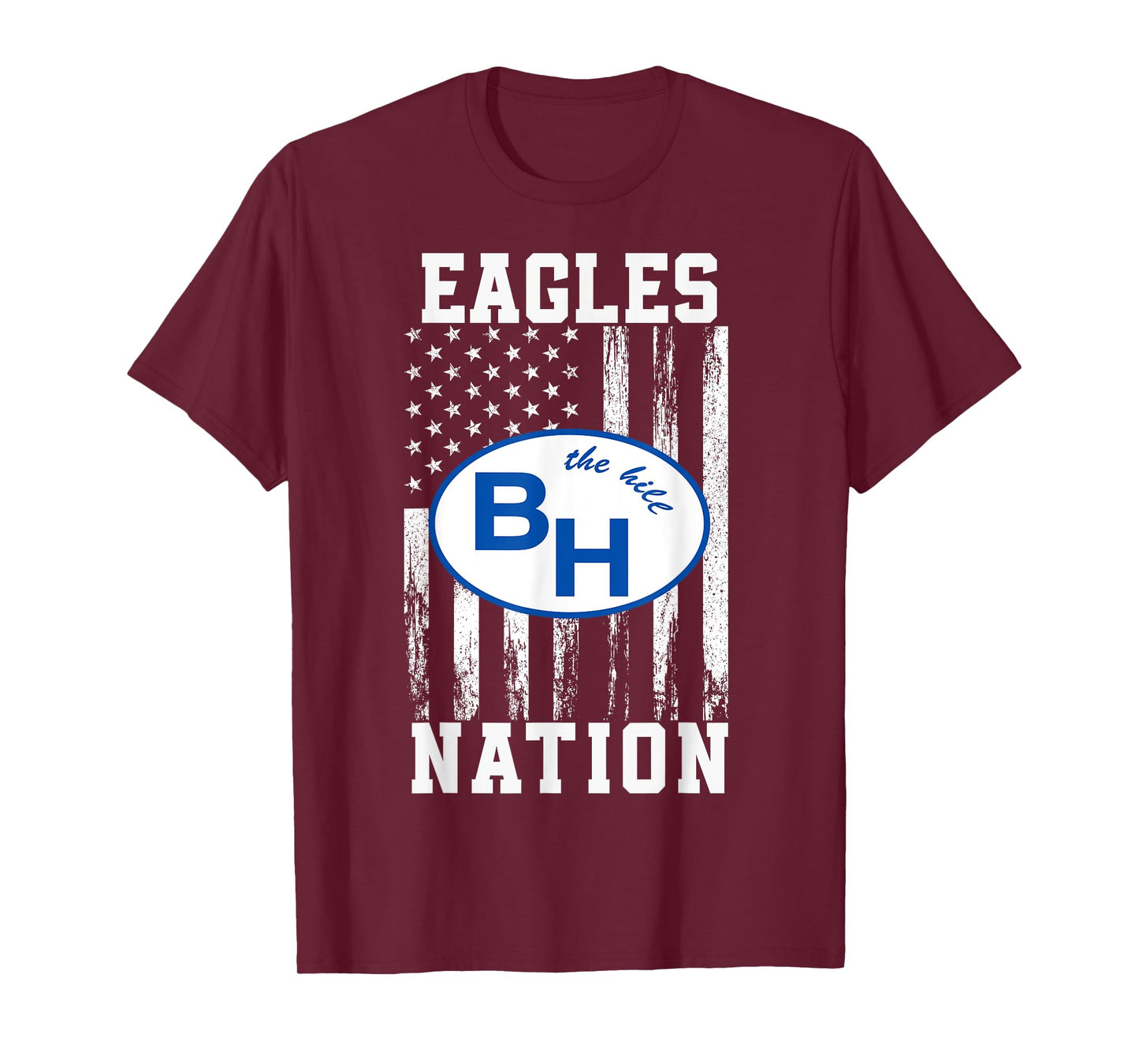 Barbers Hill Eagles Logo Nation HS T-Shirt