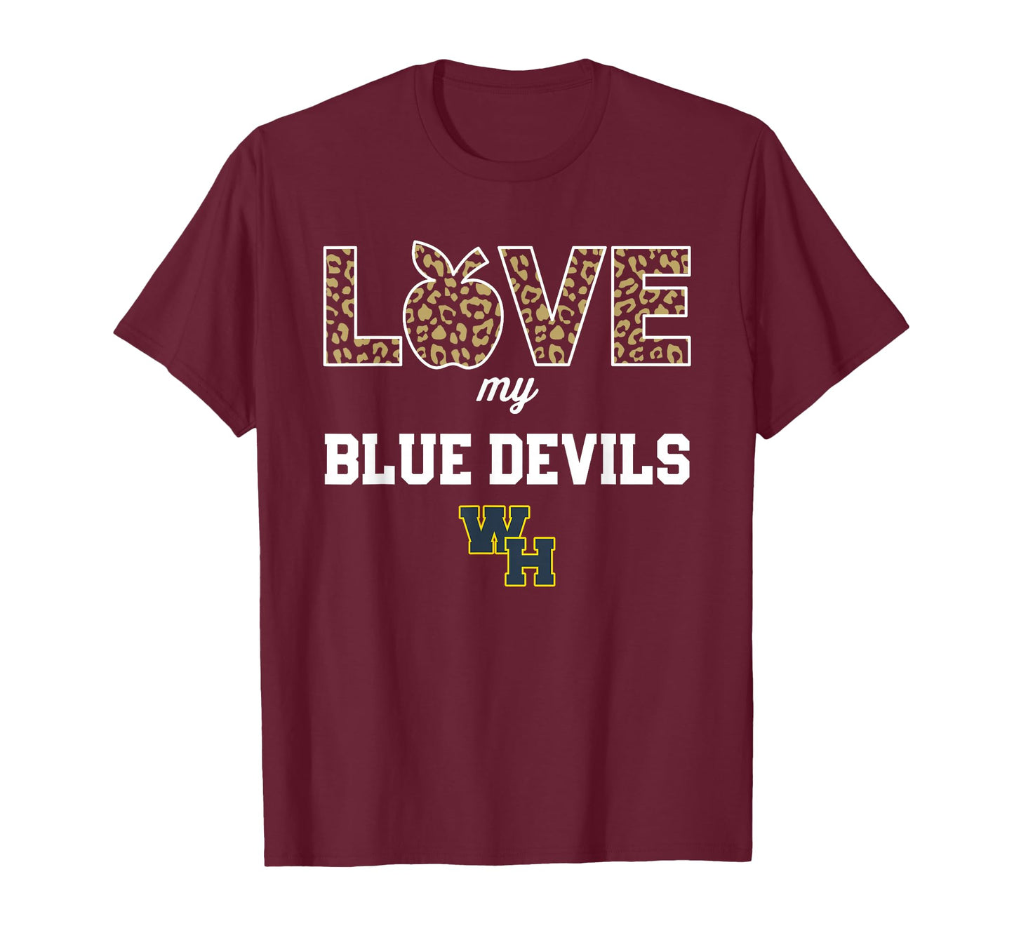 Winter Haven Blue Devils Logo Love My Team HS T-Shirt