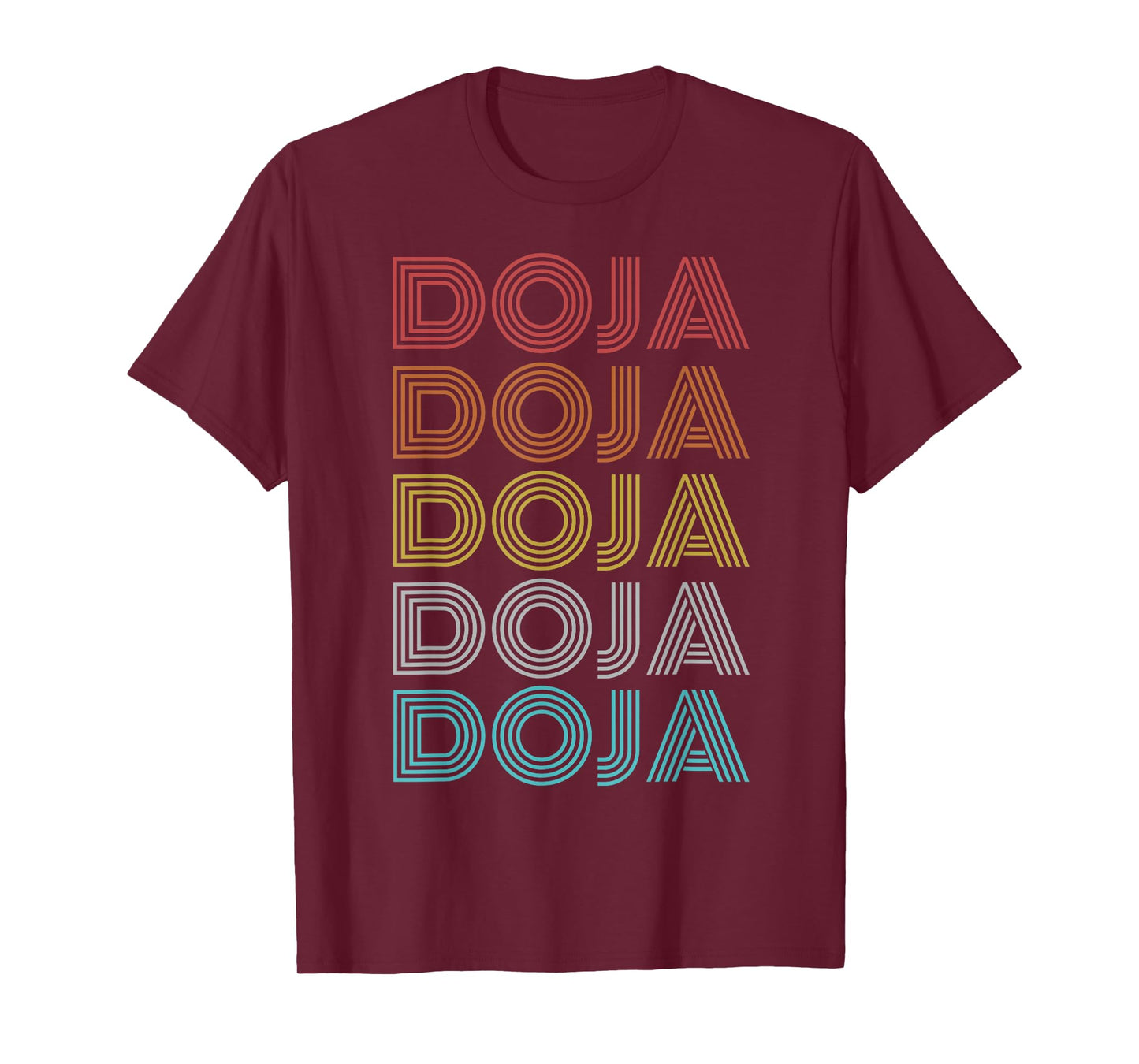 Doja Shirt Vintage Retro Apparel Unisex-Adult Retro T-Shirt Black Small Short Sleeve T-Shirt