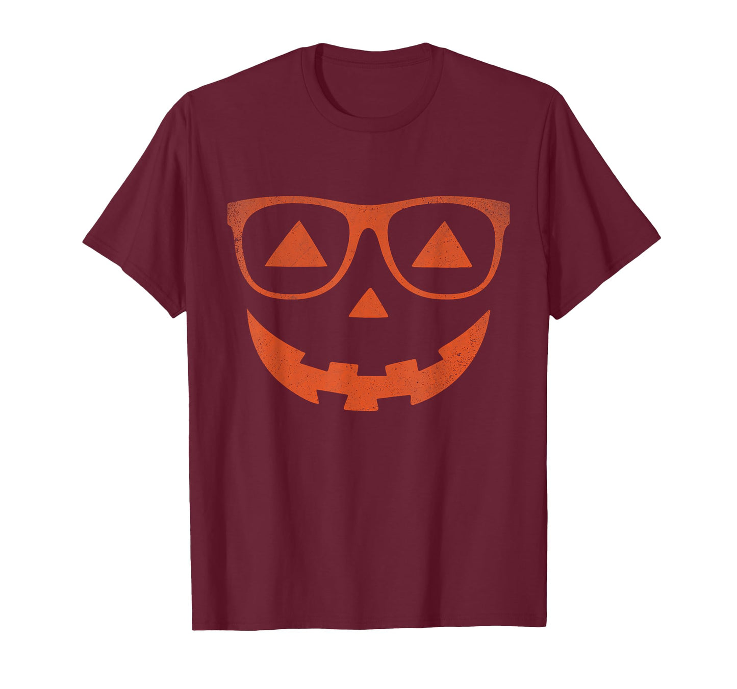 Jack O Lantern Pumpkin with Glasses Costume Halloween T-Shirt