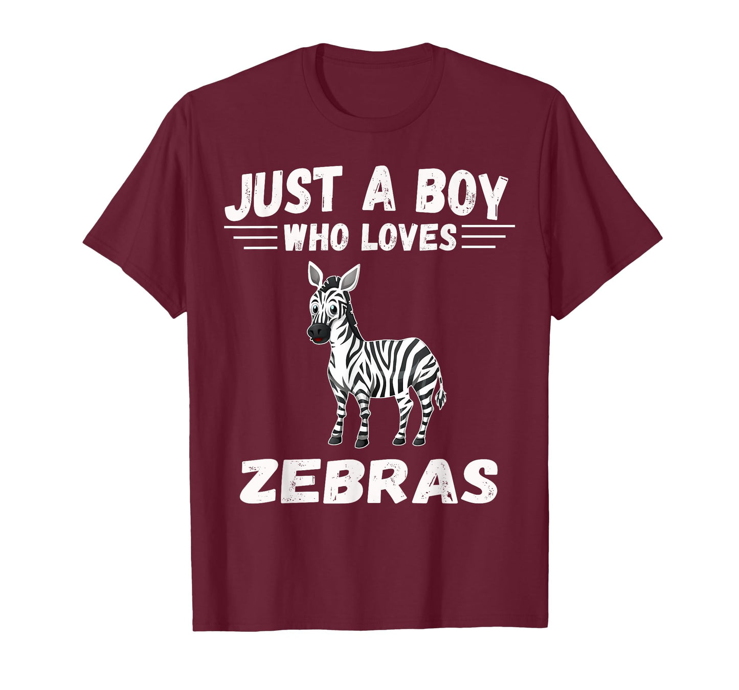 Just A Boy Who Loves Zebras shirt Gifts Zebra Lover T-Shirt
