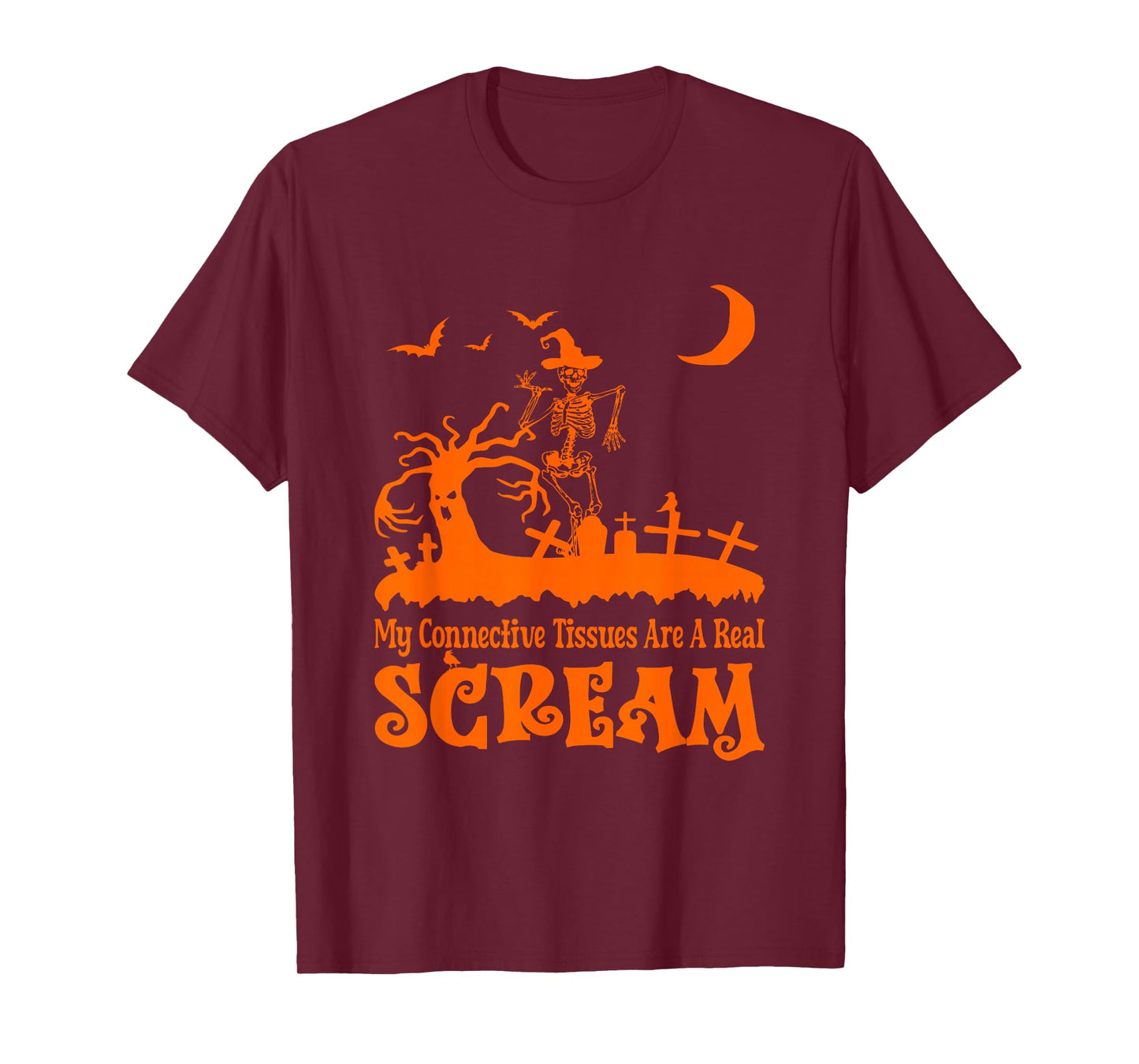 My Connective Tissues are a Real Scream Funny EDS Halloween T-Shirt