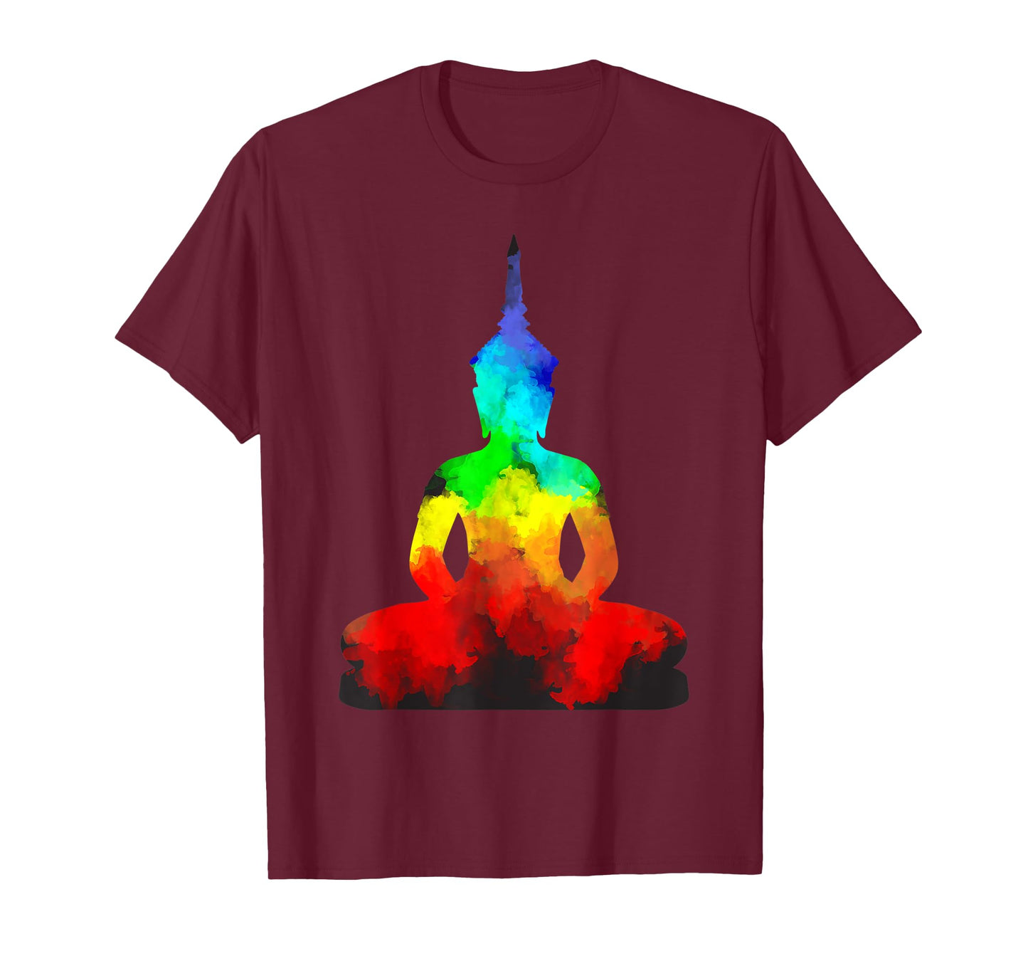 Buddha Rainbow Yoga Namaste Guru Spirit T-Shirt