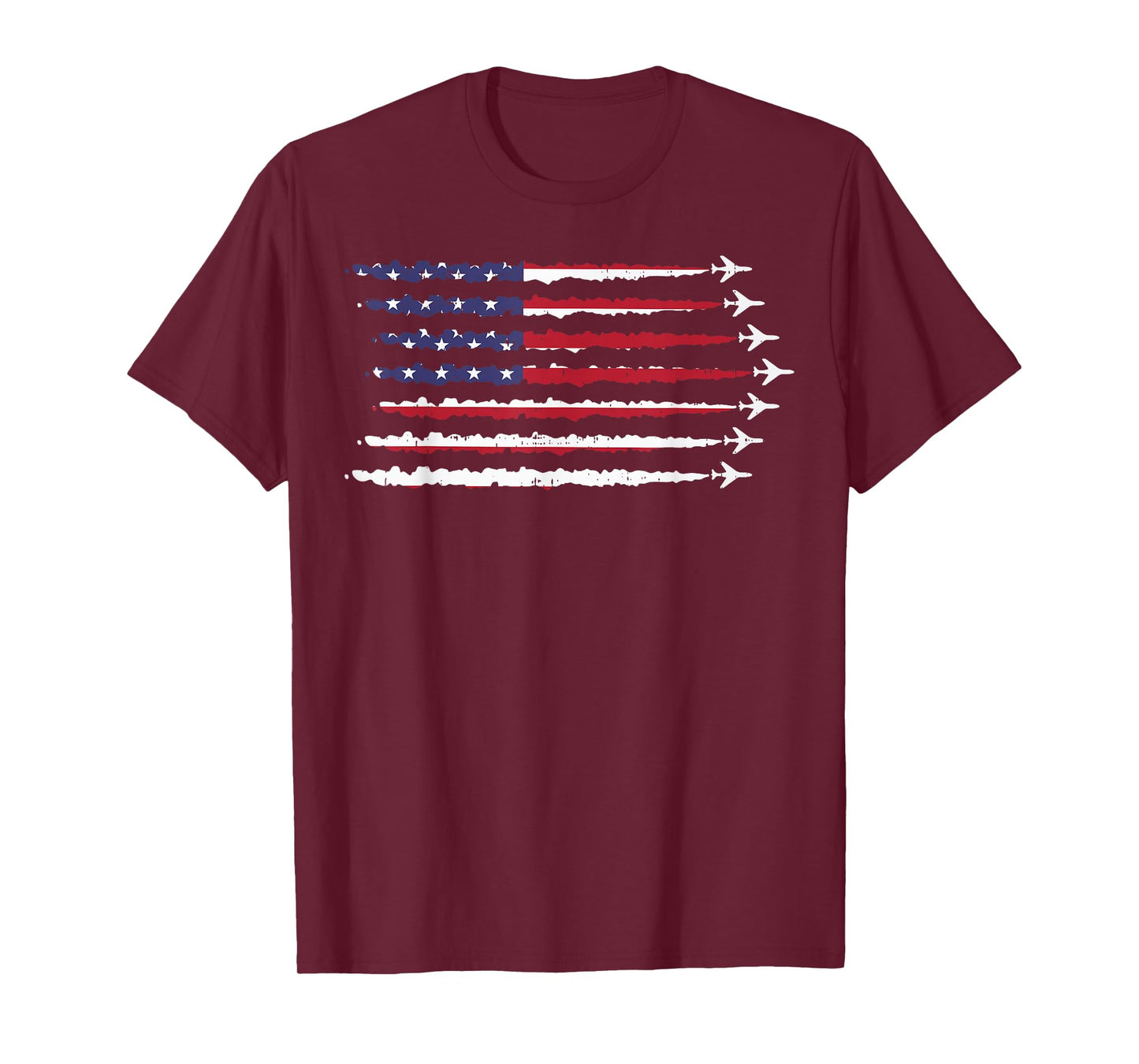 4th Of July America USA Flag Jets Patriotic Men Women Kids T-Shirt