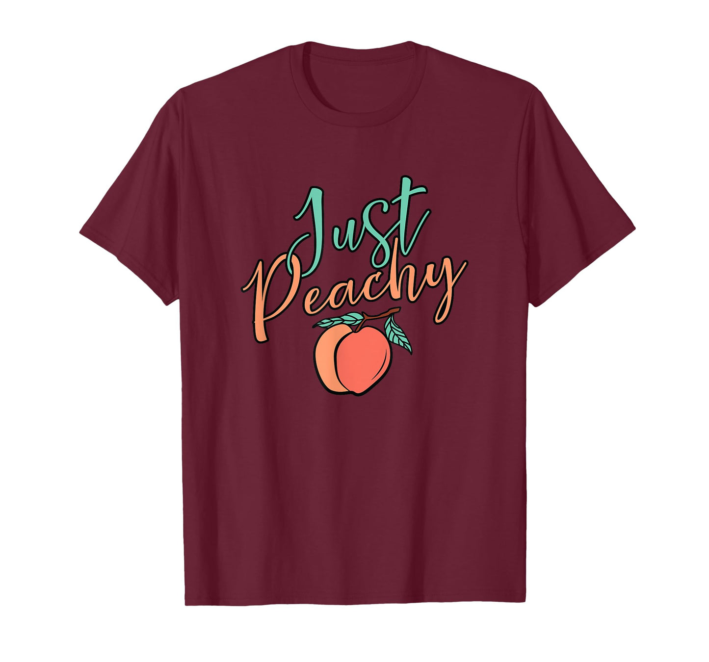 Cool Summer Fruit Retro Just Peachy & keep it Peachy Graphic T-Shirt for Men Women