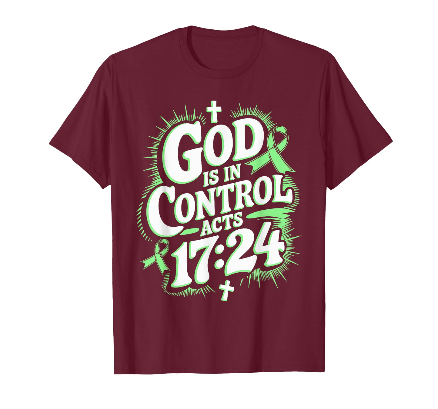 God Is In Control Survivor Non-Hodgkin Lymphoma Awareness T-Shirt