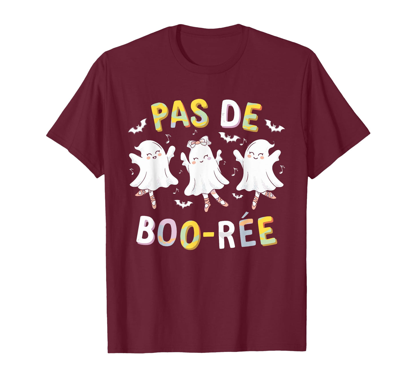 Pas de BOO-rée Ghost Ballet Dancer Halloween Dance Teacher T-Shirt