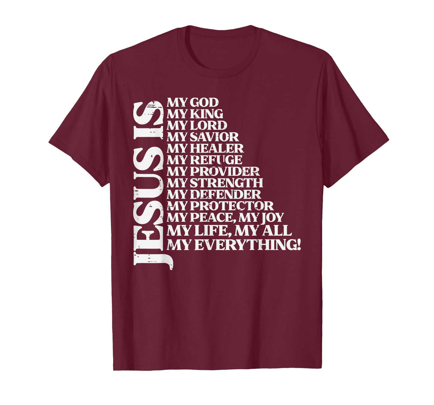 Jesus My God King Lord Religious Christian Men Women Kids T-Shirt