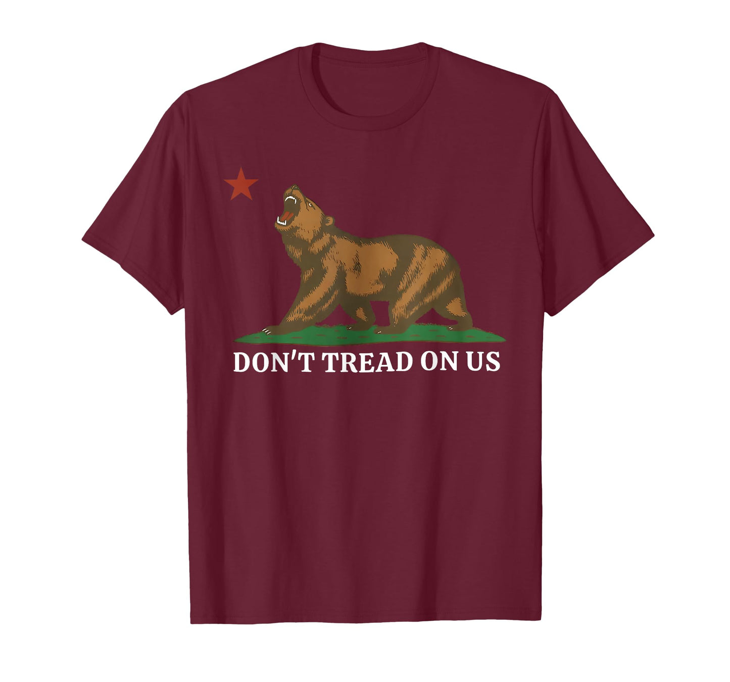 Don't Tread On Us California Bear Patriotic T-Shirt