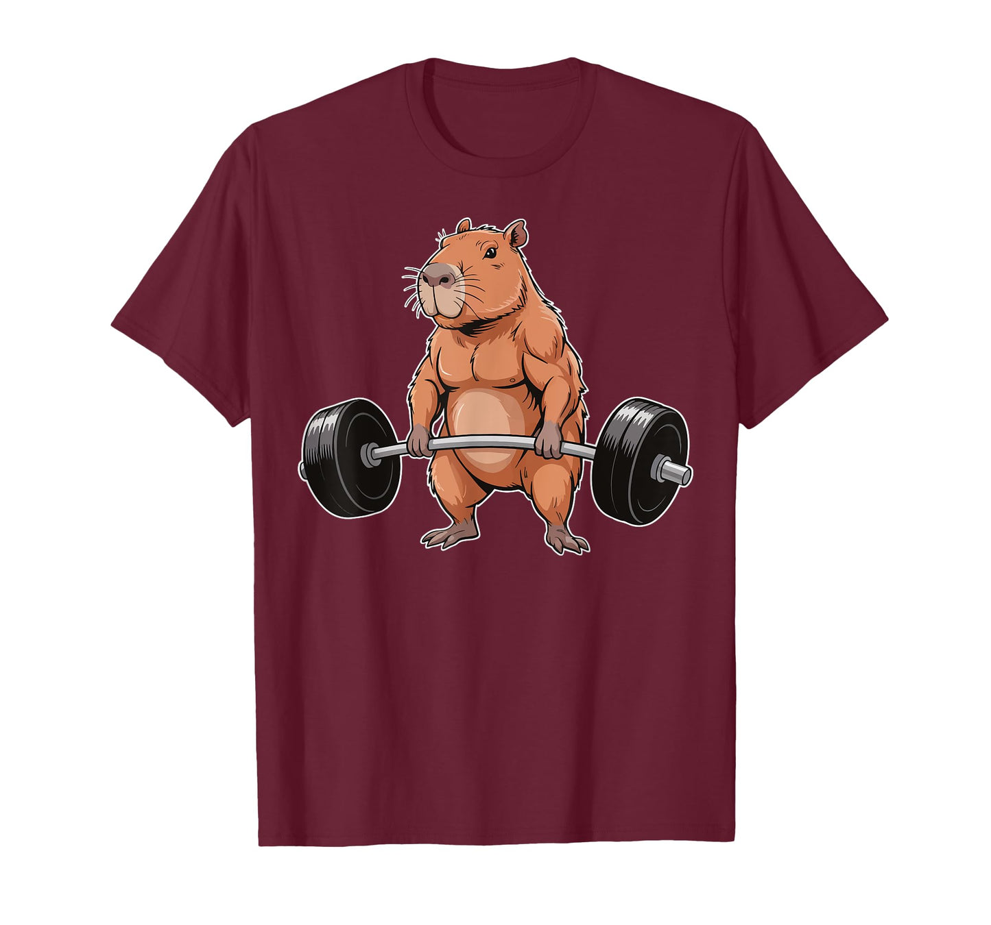 Capybara Weightlifting Gym T-Shirt