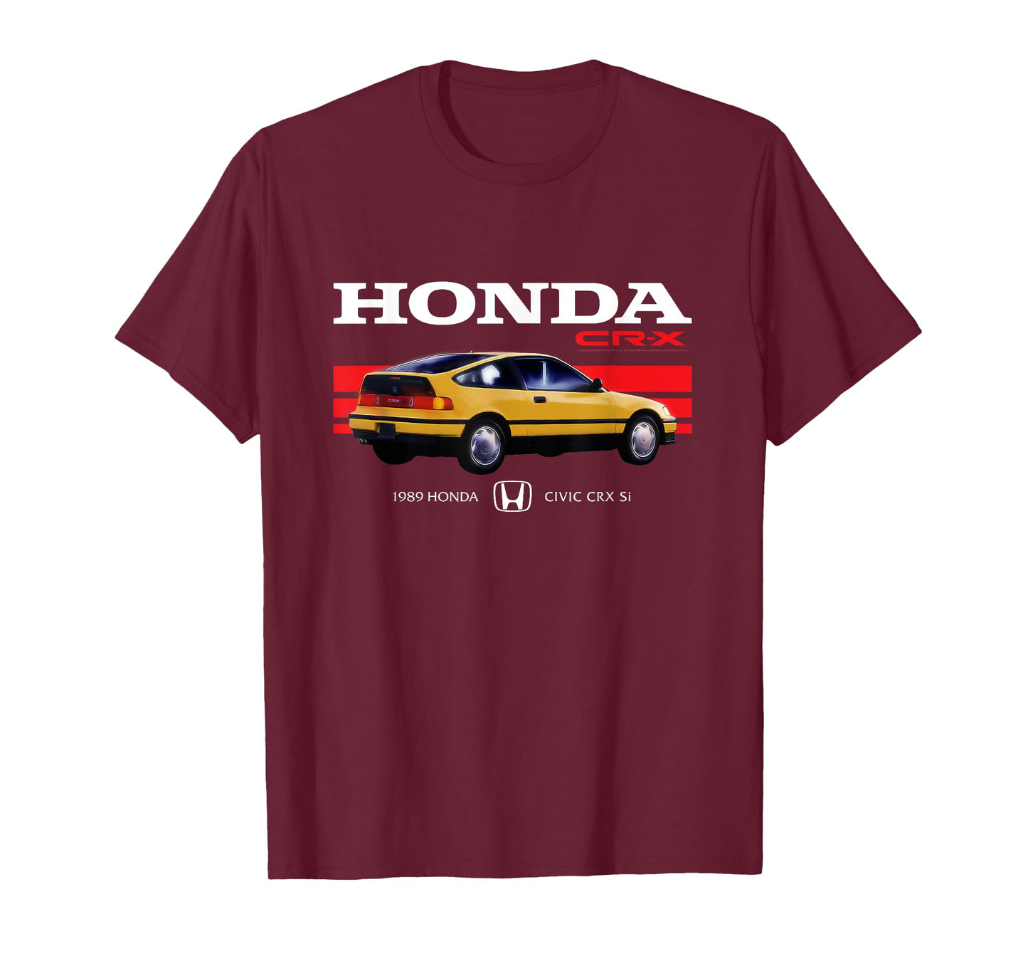 Honda CR-X 1989 Racing Stripe Retro Civic T-Shirt
