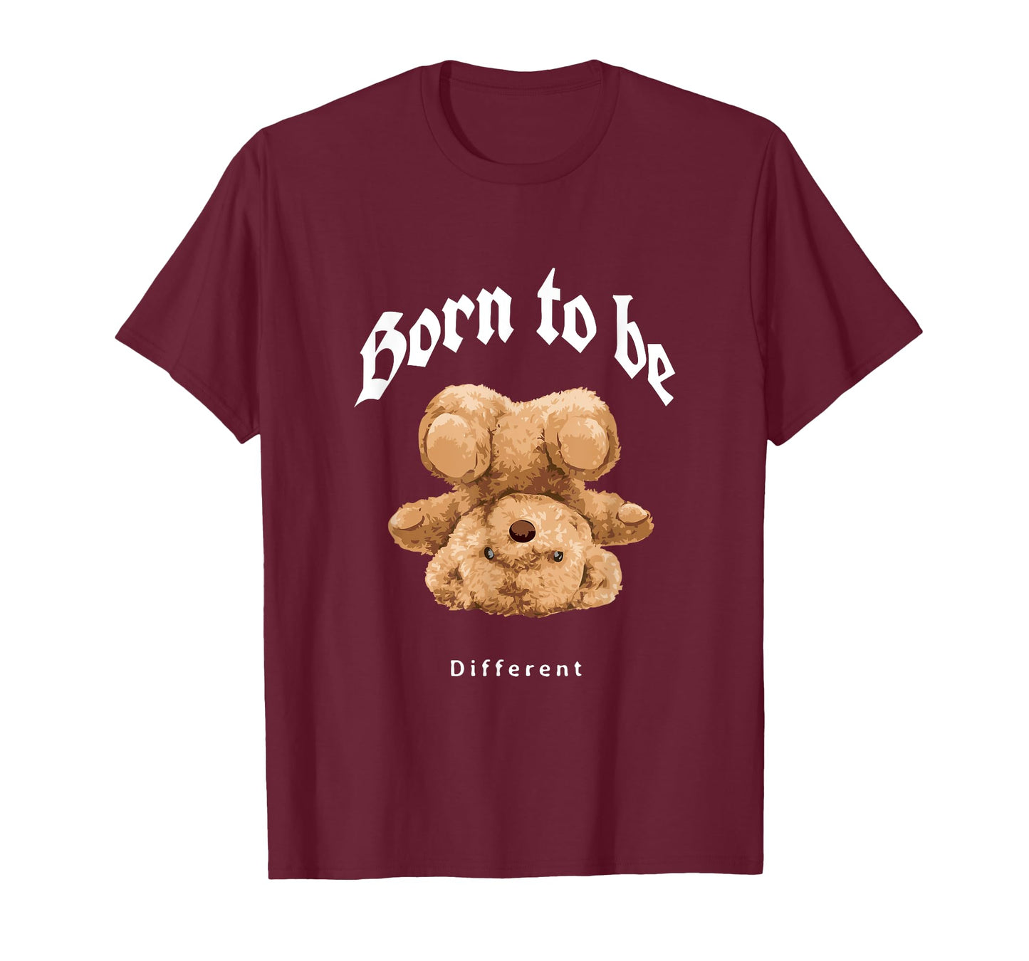 Born To Be Different Illustration Novelty Graphic Designs T-Shirt