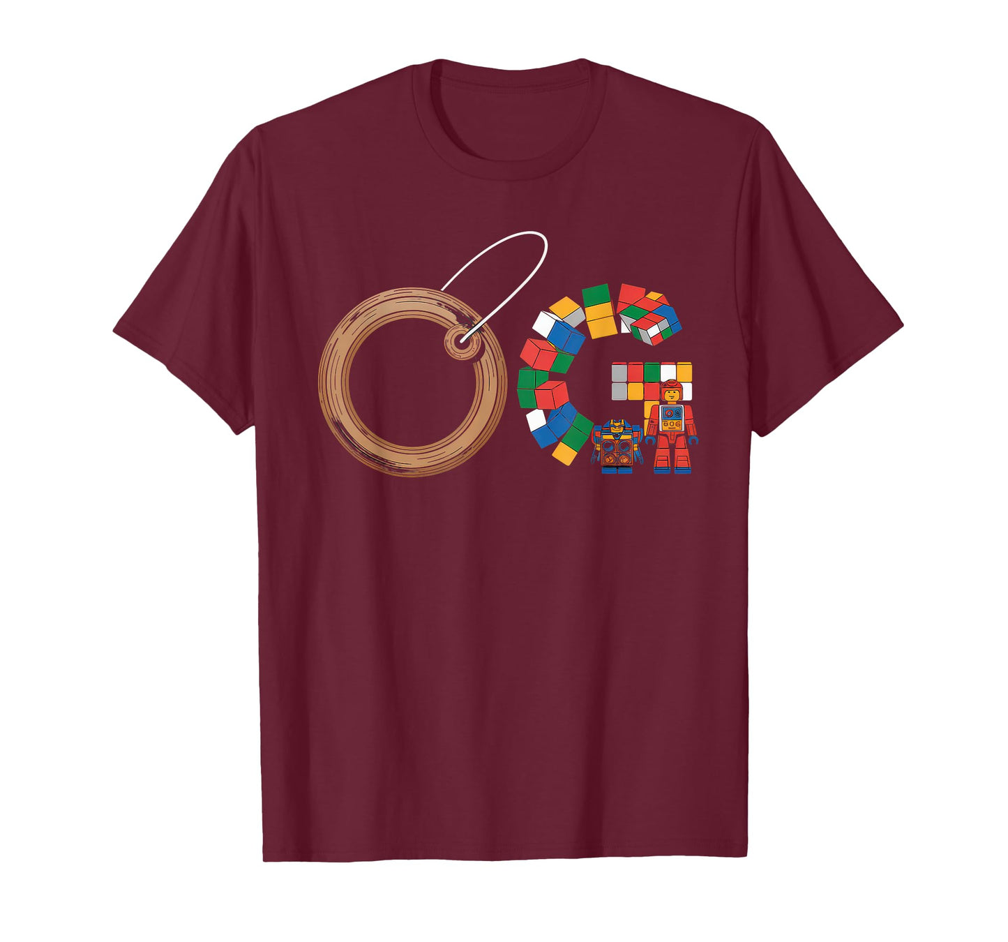 Old School OG Tshirt Hip Hop Vinyl CDs Tapes 80s 90s Retro T-Shirt