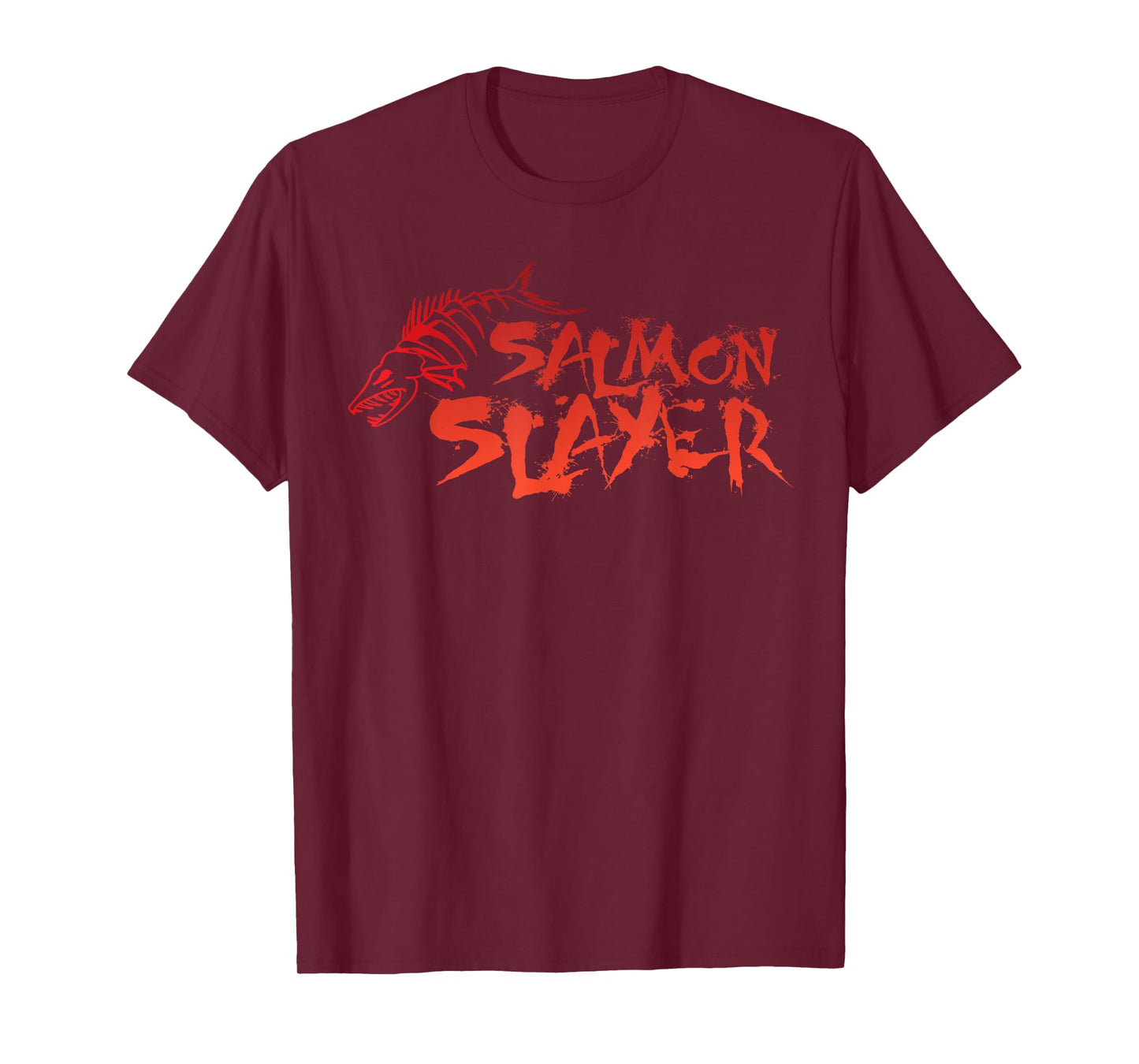 Salmon Slayer Fishing Funny T-Shirt
