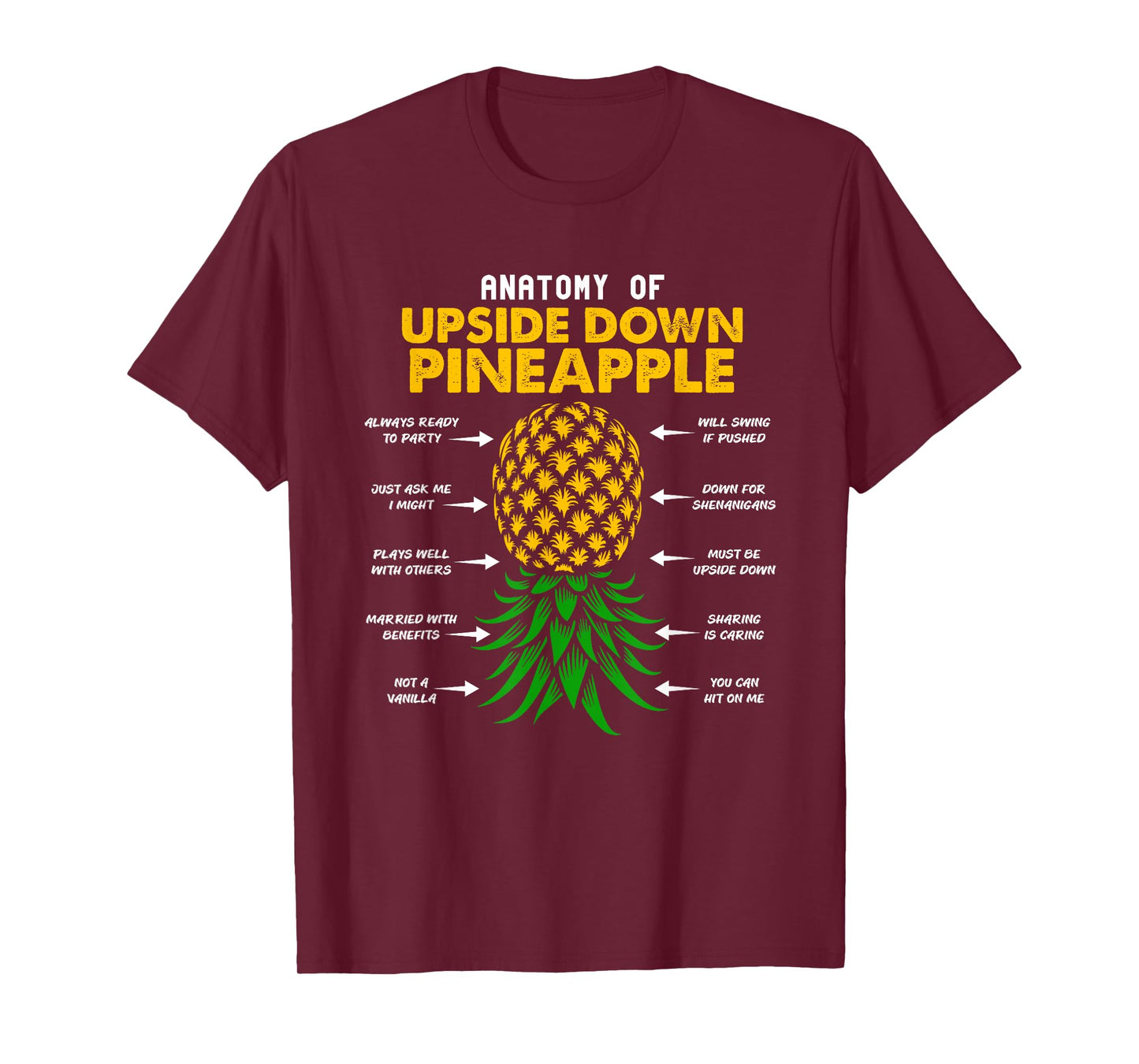 Anatomy of a Headstanding Pineapple T-Shirt