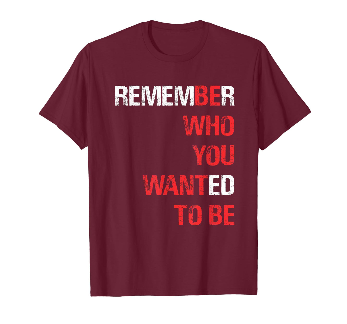 REMEMBER WHO YOU WANTED TO BE T-Shirt T-Shirt