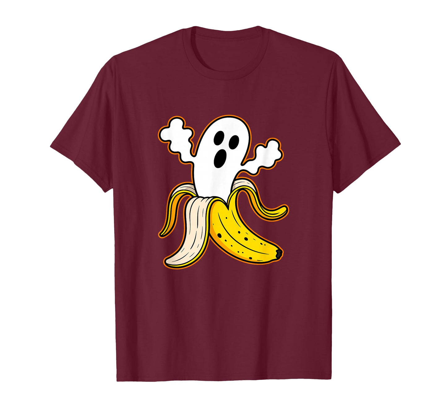 Amazing Spooky Creepy Halloween Banana Ghost T-Shirt