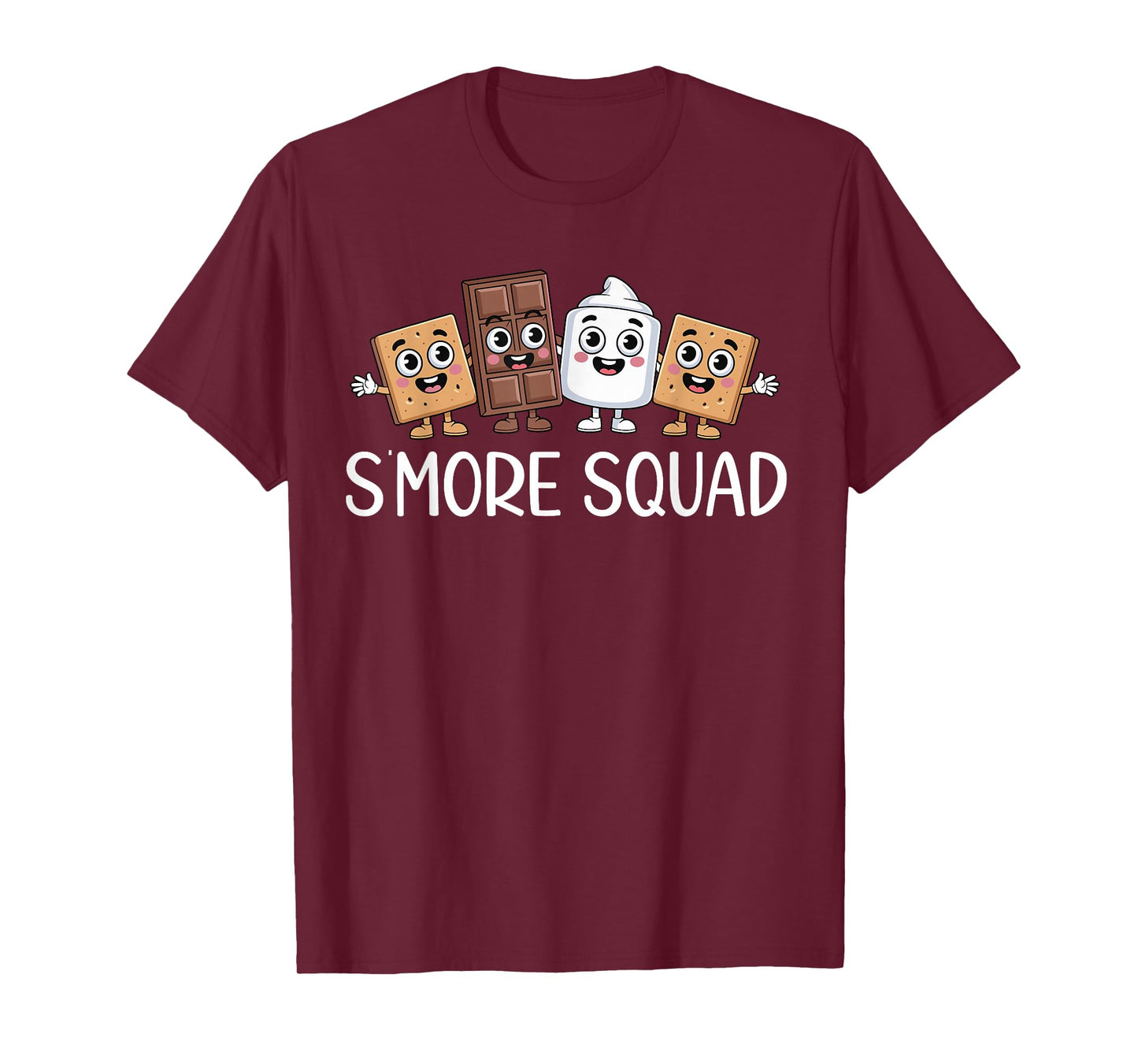 Smore Squad Camping Campfire Chocolate Marshmallow S'mores T-Shirt