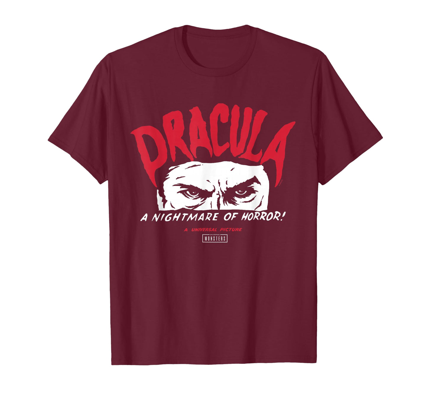 Universal Monsters Dracula A Nightmare of Horror T-Shirt