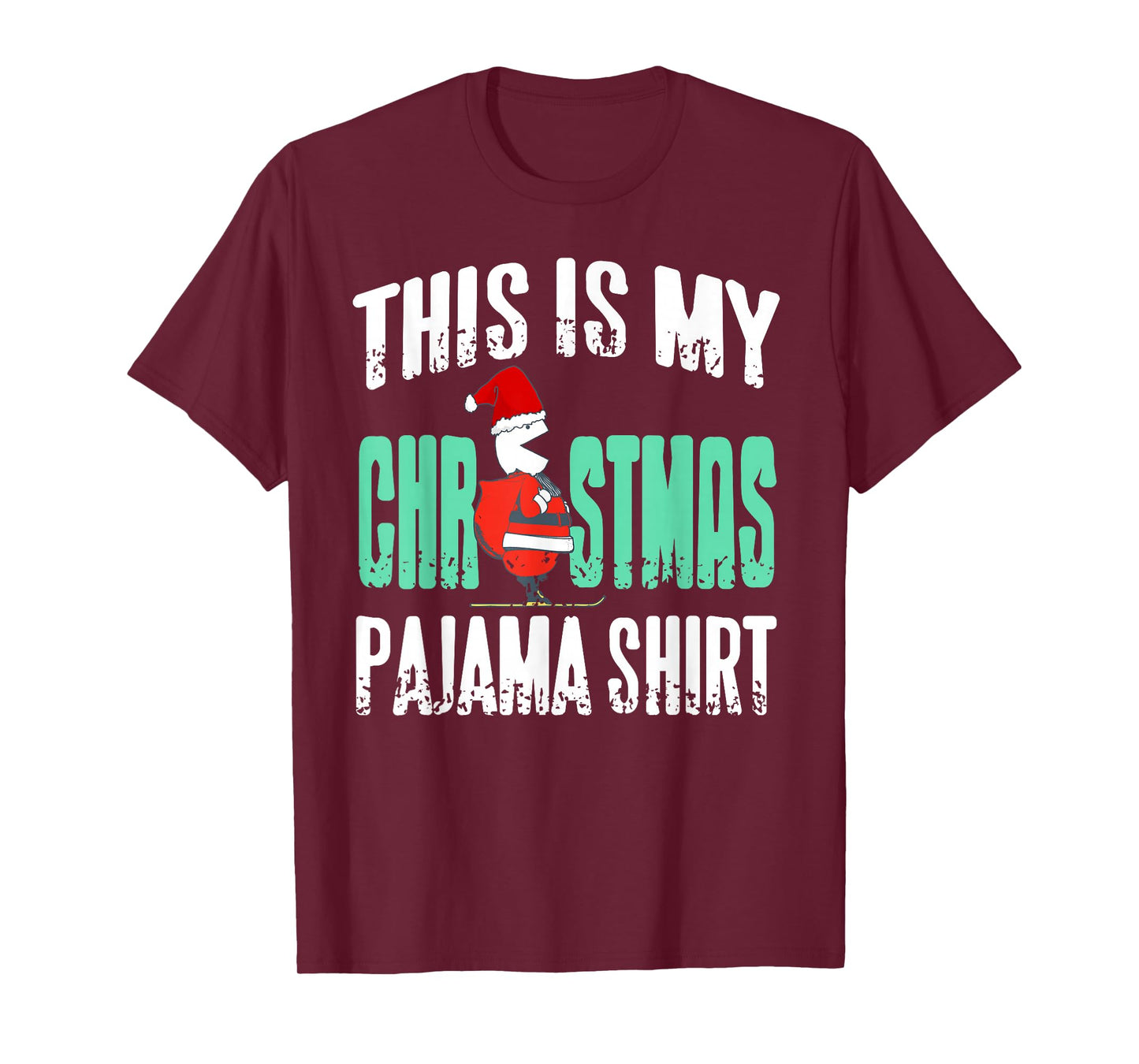 Funny Holiday Santa Costume Humor for Christmas Look T-Shirt
