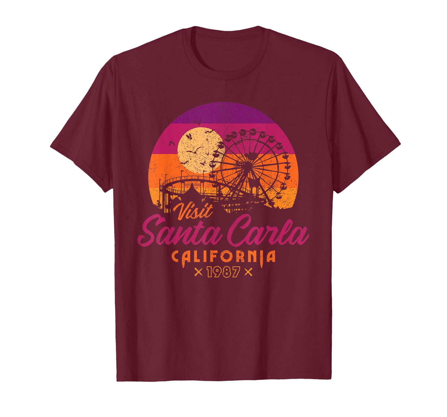 Vintage Visit Santa Carla 1987 California Retro Nostalgia T-Shirt