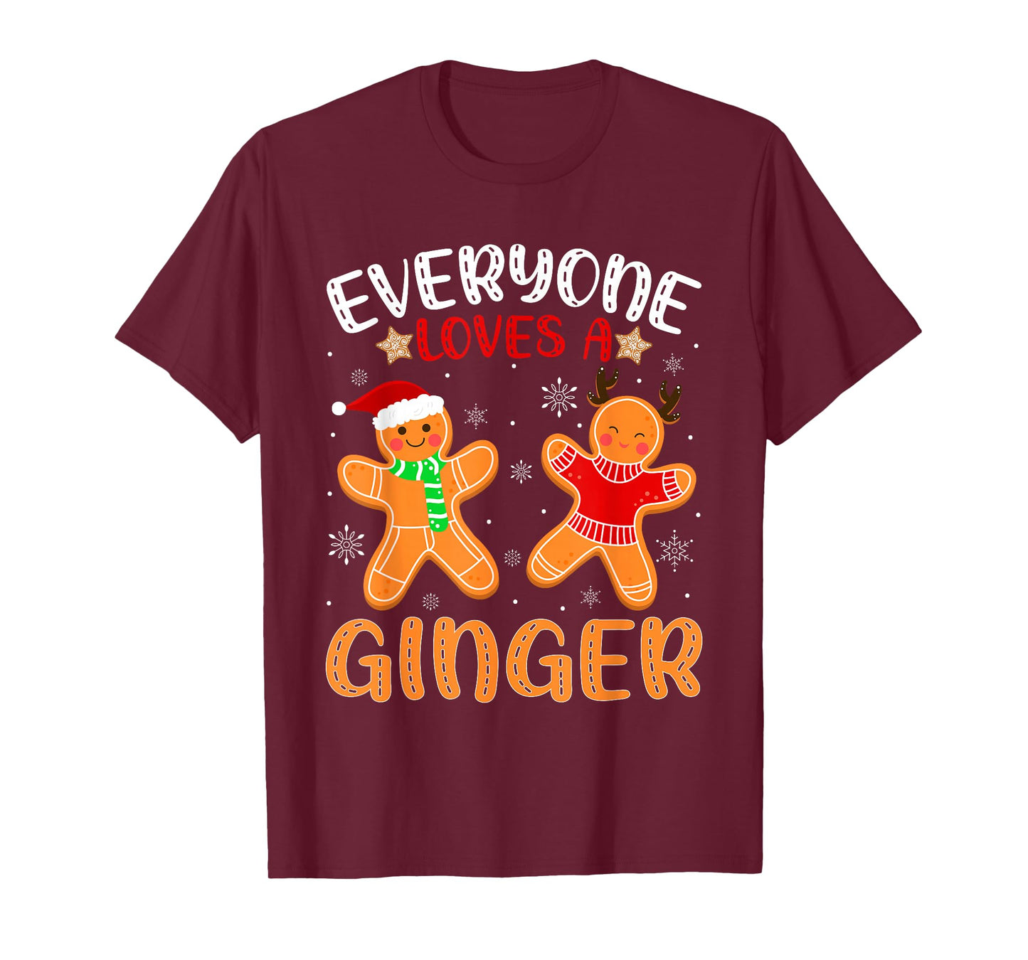 Funny Everyone Loves A Ginger Gingerbread Christmas Cookie T-Shirt