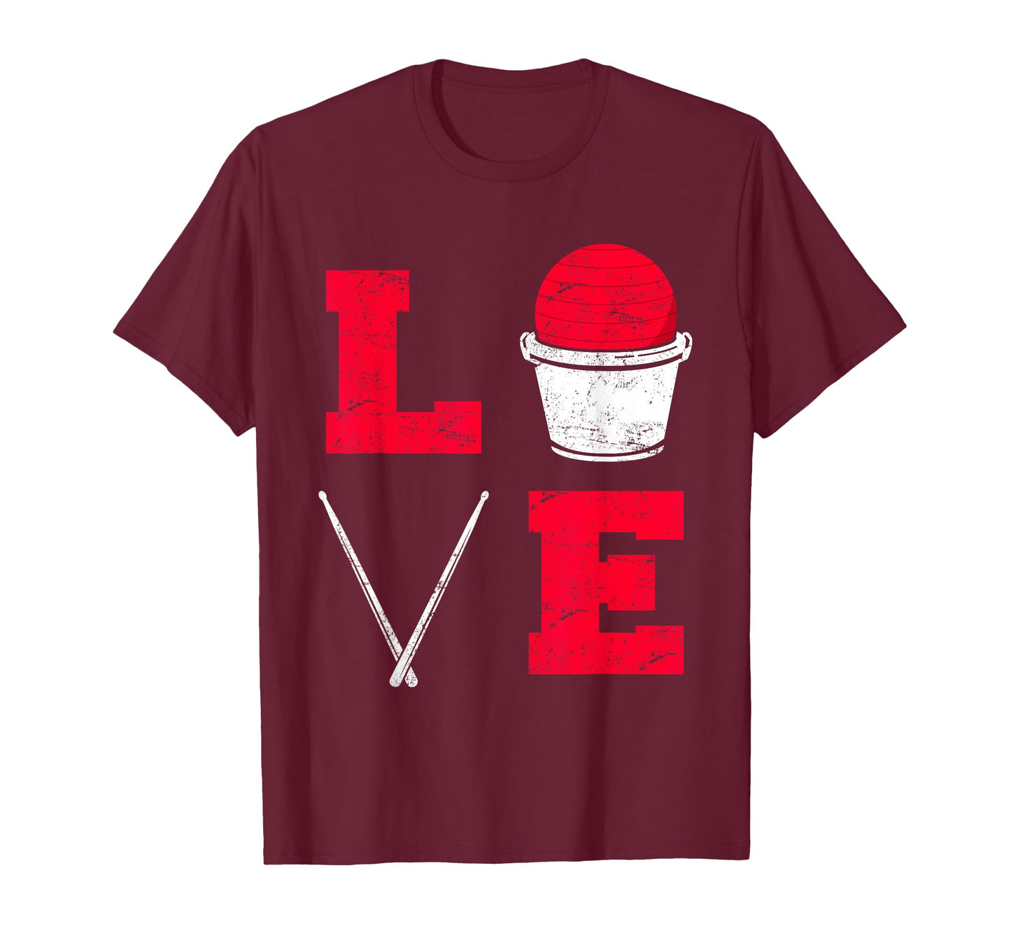Cardio Drumming Love Fitness Class Gym Workout Exercise T-Shirt