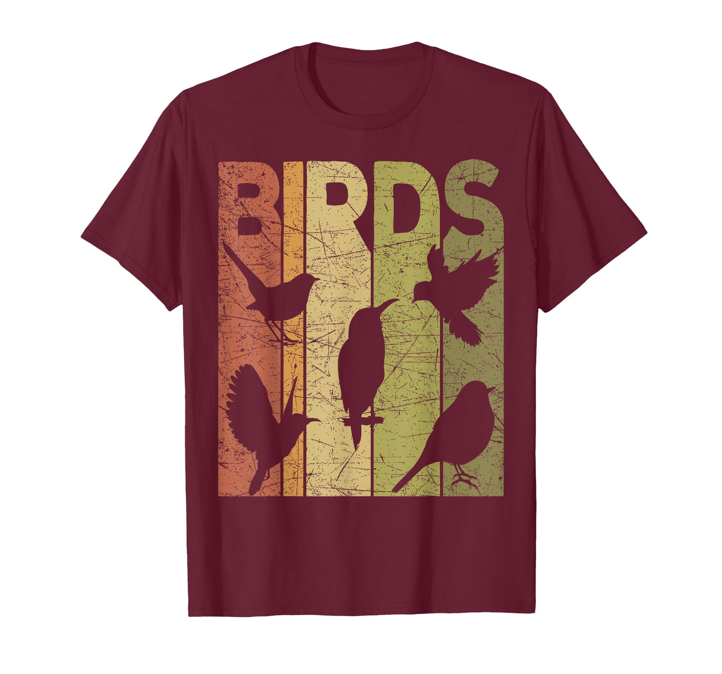 Birds Vintage Birdwatching Retro Ornithology Birdwatcher T-Shirt