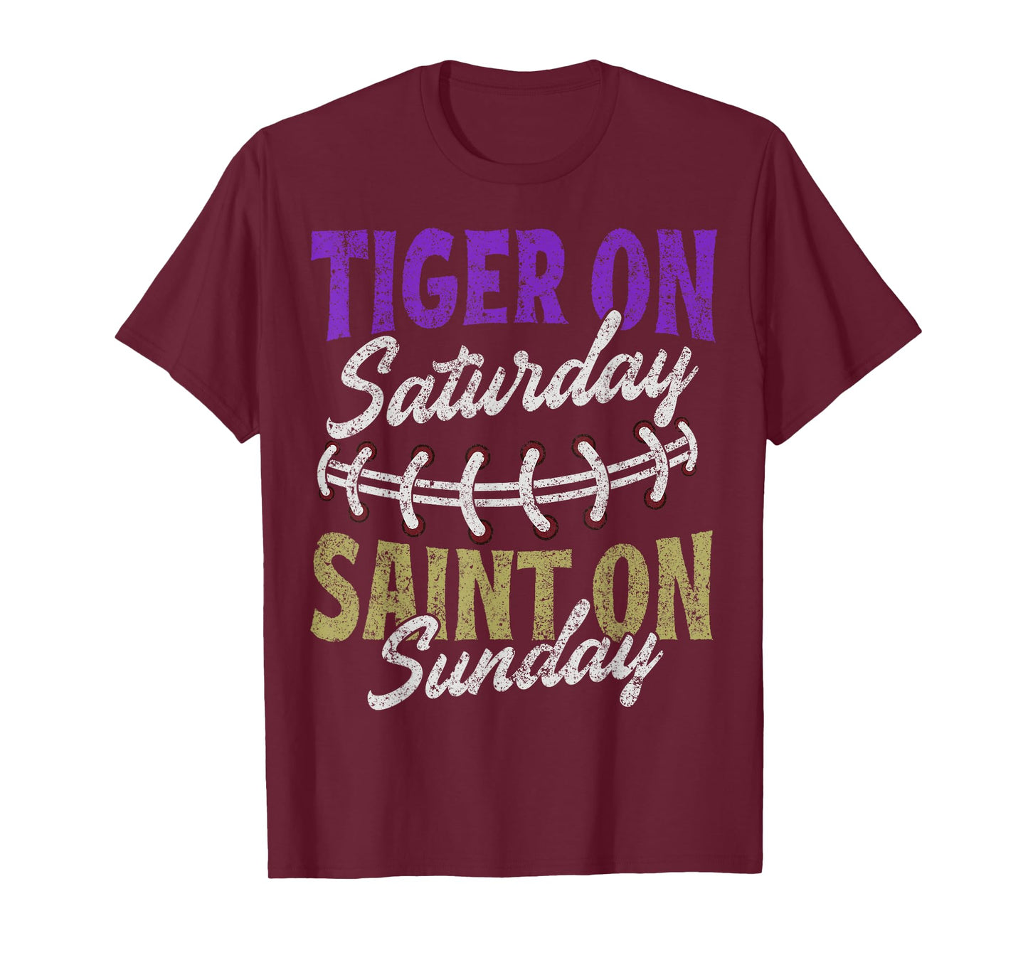 Tiger on Saturday Saint on Sunday Vintage T-Shirt