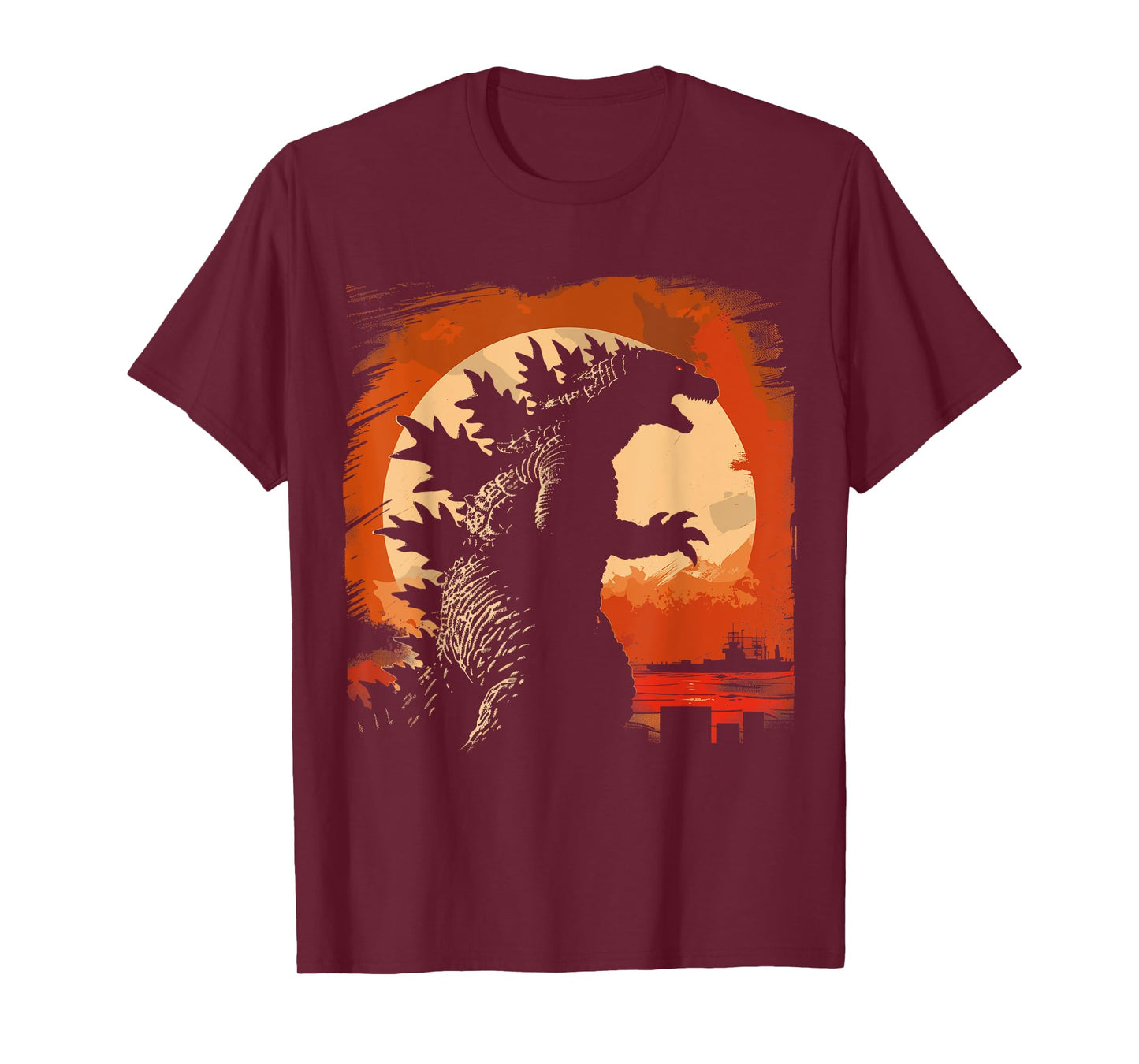 Retro Vintage Japanese Art Legendary Rare Kaiju T-Shirt, Unisex-Adults, Unisex-Kids, Black, Small, Short Sleeve, T-Shirt