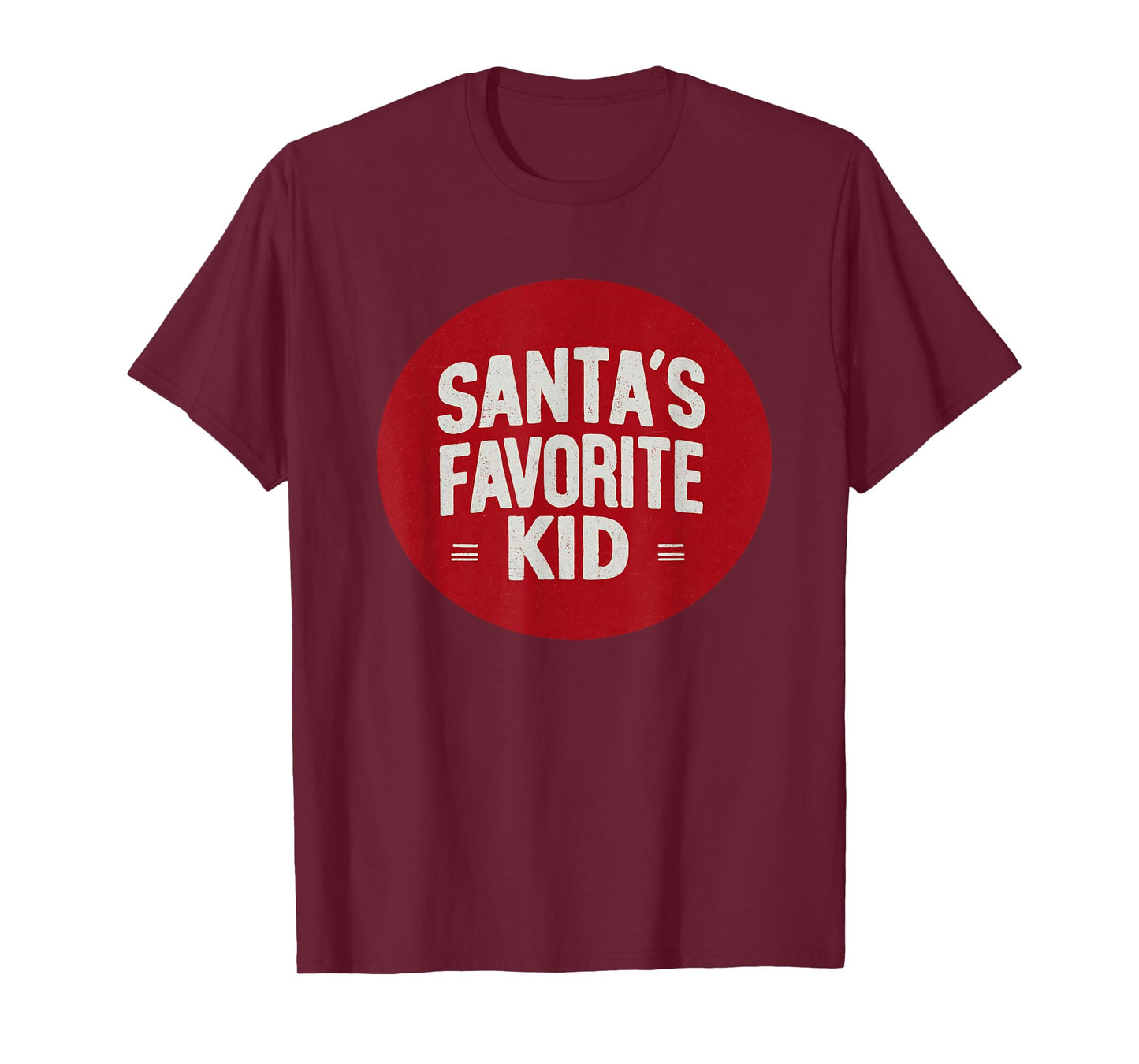 Funny Santa's Favorite Kid Stamp T-Shirt