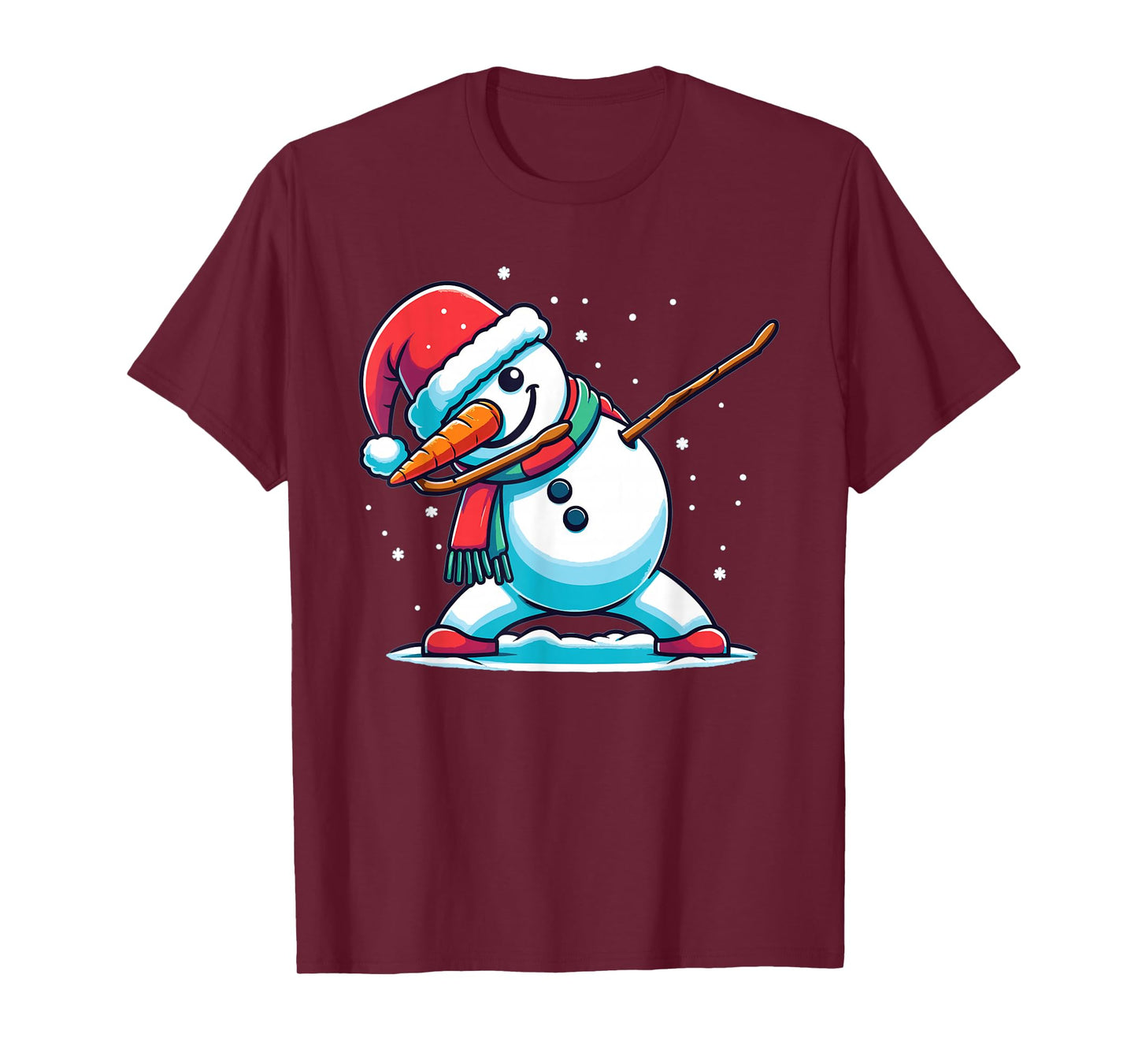Dabbing Christmas Snowman Dab Christmas T-Shirt