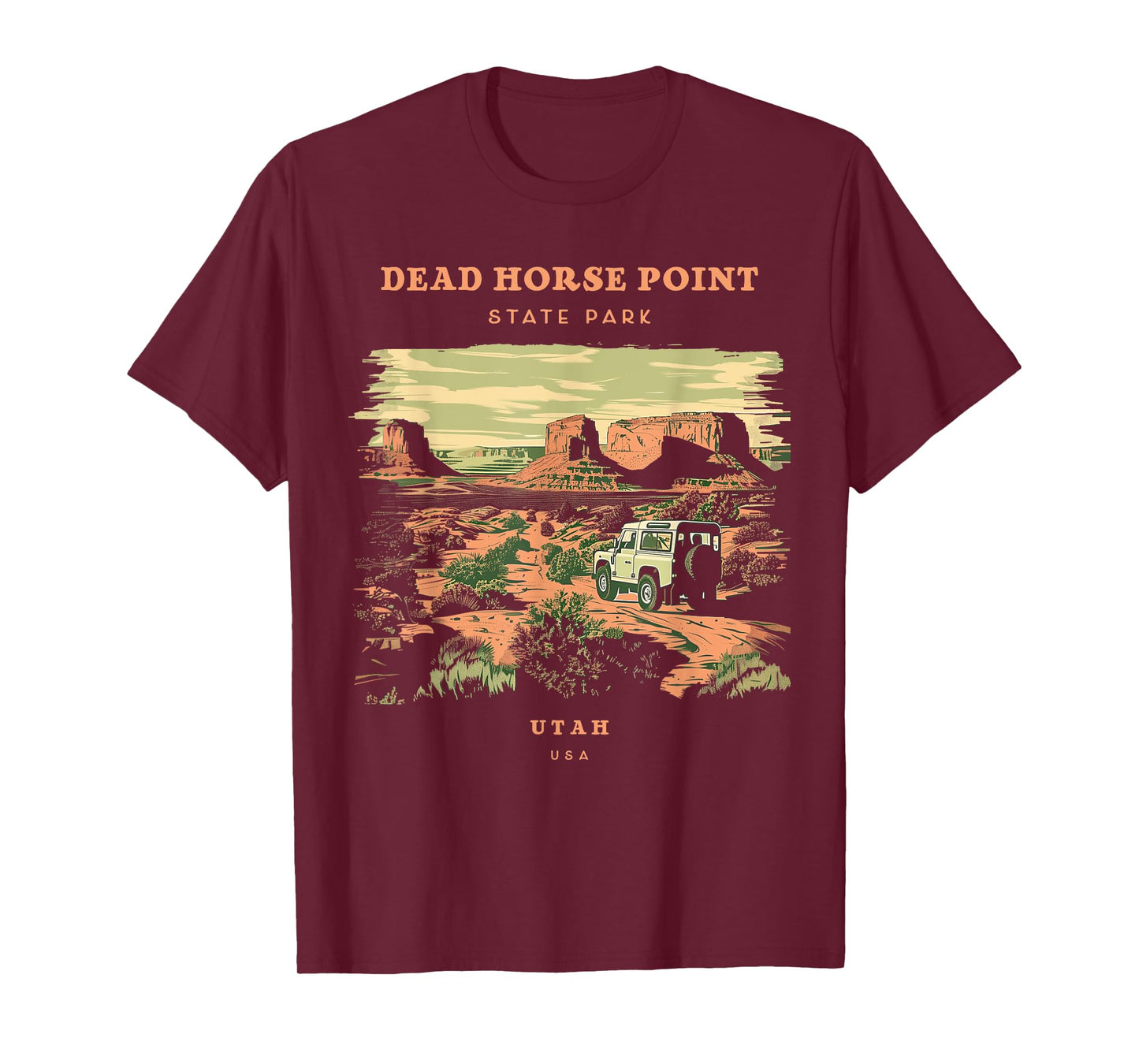 Dead Horse Point State Park Utah Retro Vintage T-Shirt